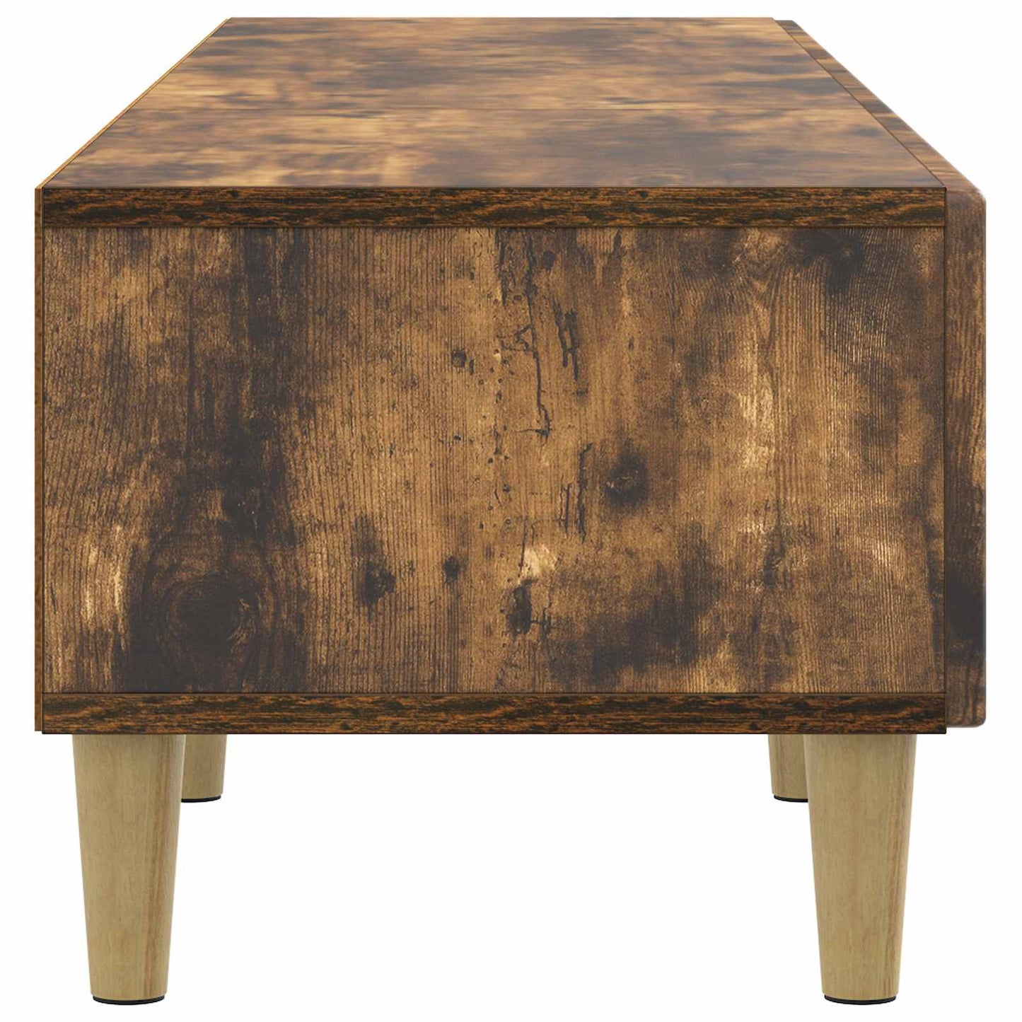 TV-skab med skuffe Røget eg 147 x 34,5 x 30 cm Konstrueret træ
