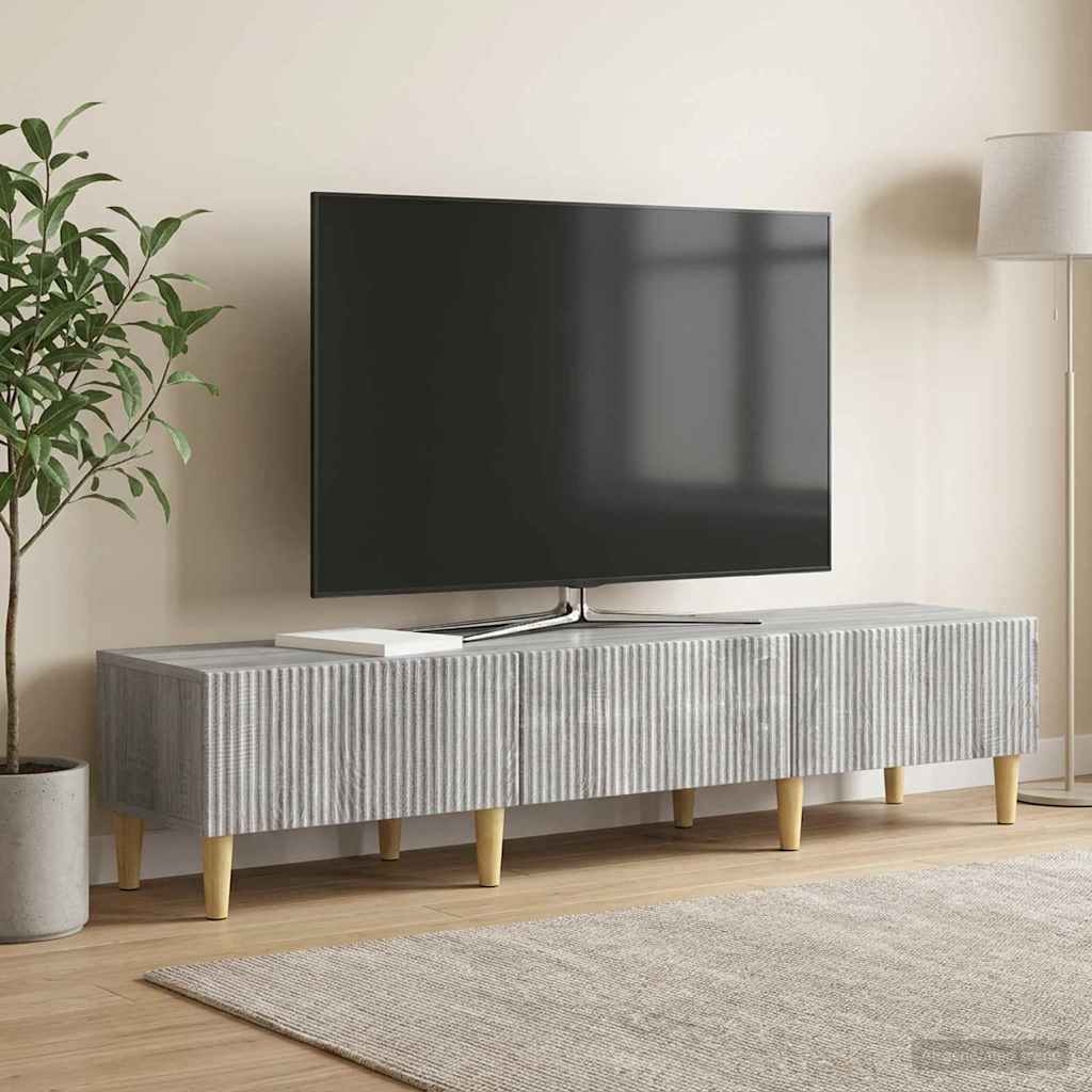 TV-skab Grå sonoma-eg 147 x 34,5 x 30 cm Konstrueret træ