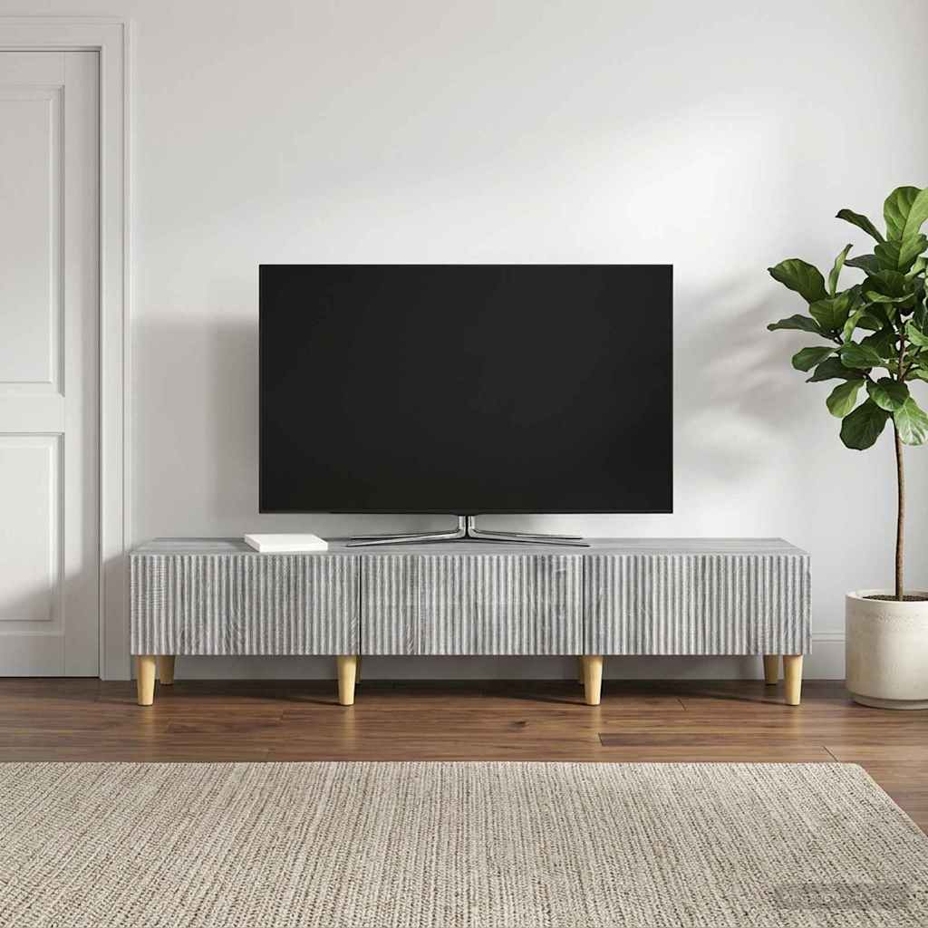 TV-skab Grå sonoma-eg 147 x 34,5 x 30 cm Konstrueret træ