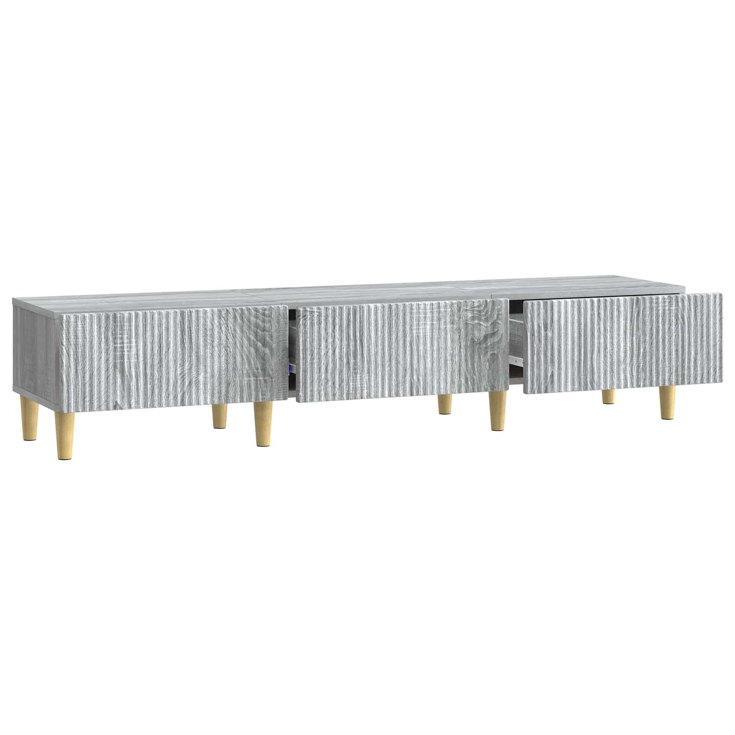 TV-skab Grå sonoma-eg 147 x 34,5 x 30 cm Konstrueret træ