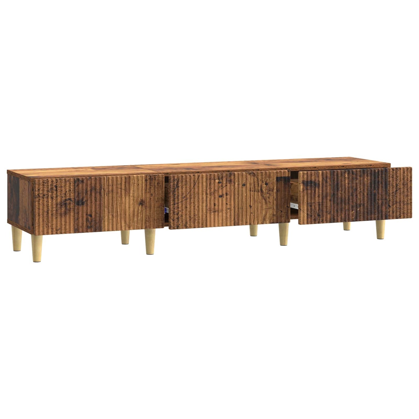 TV-skab Gammelt træ 147 x 34,5 x 30 cm Konstrueret træ