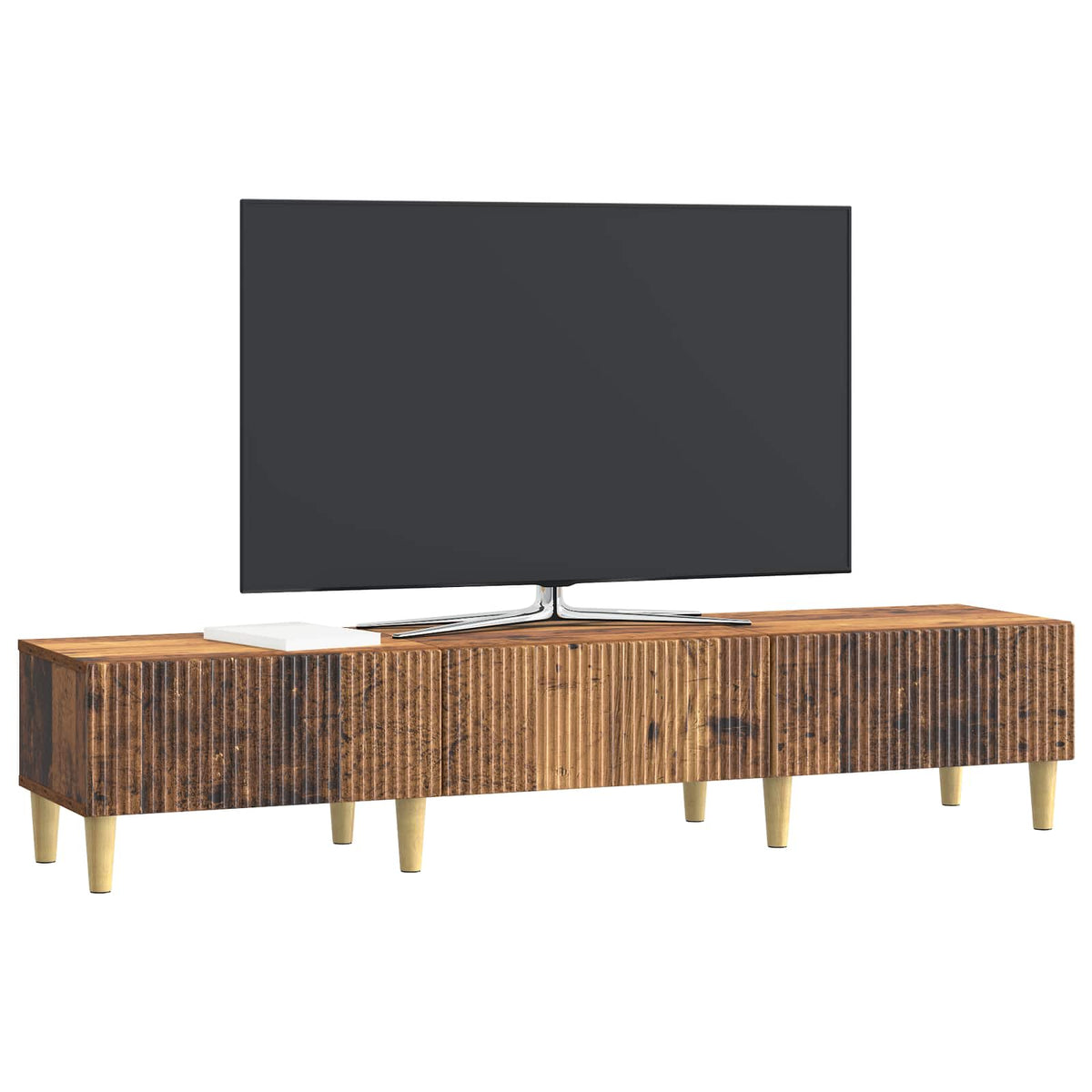 TV-skab Gammelt træ 147 x 34,5 x 30 cm Konstrueret træ