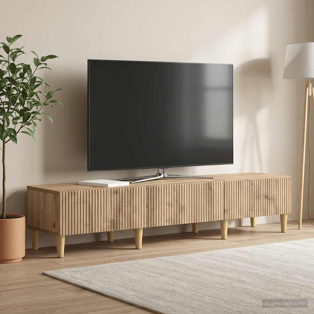 TV-skab 147 x 34,5 x 30 cm Artisan-eg Konstrueret træ
