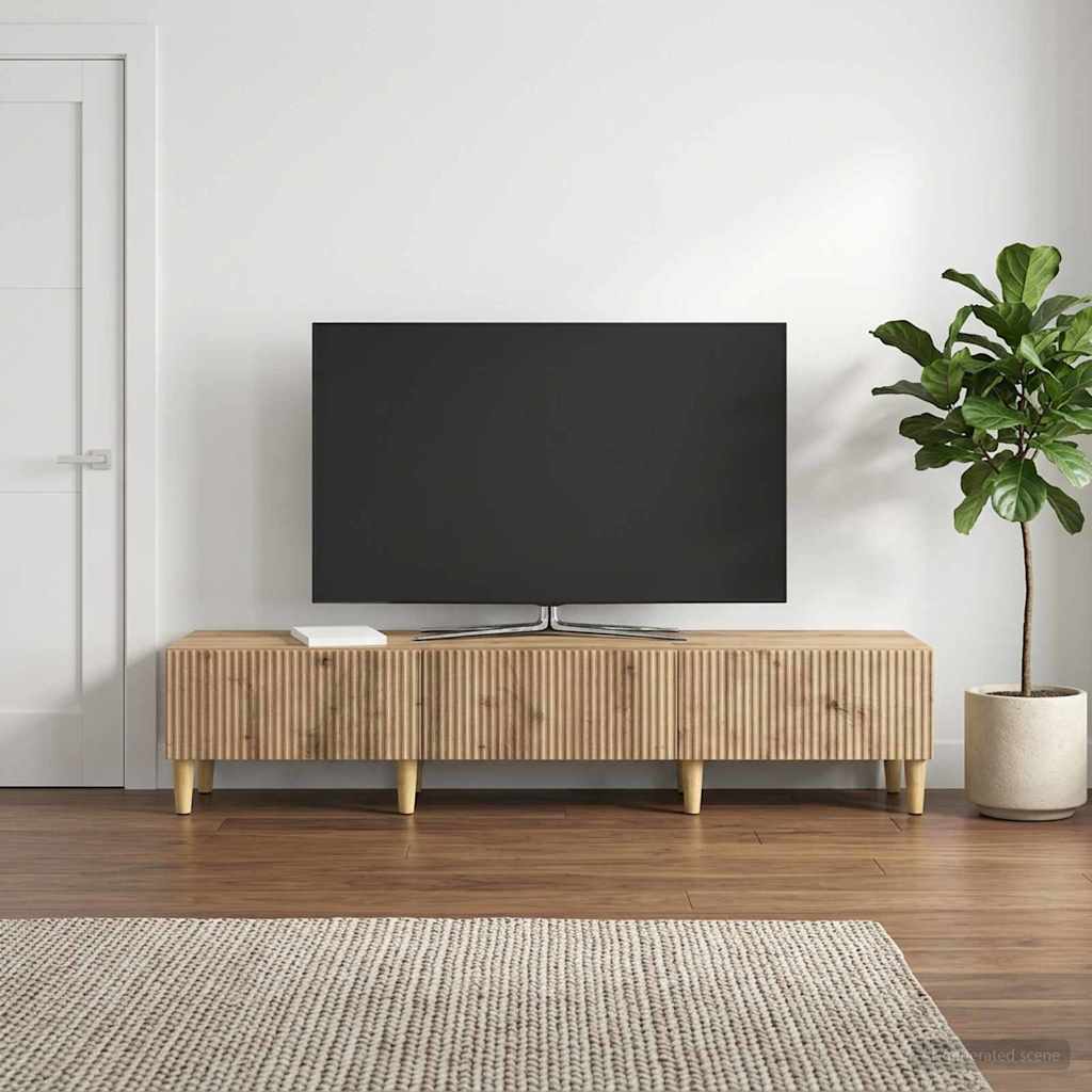 TV-skab 147 x 34,5 x 30 cm Artisan-eg Konstrueret træ