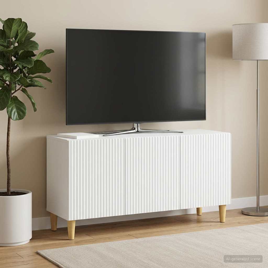 TV-skab Hvid 99 x 34,5 x 50 cm Konstrueret træ