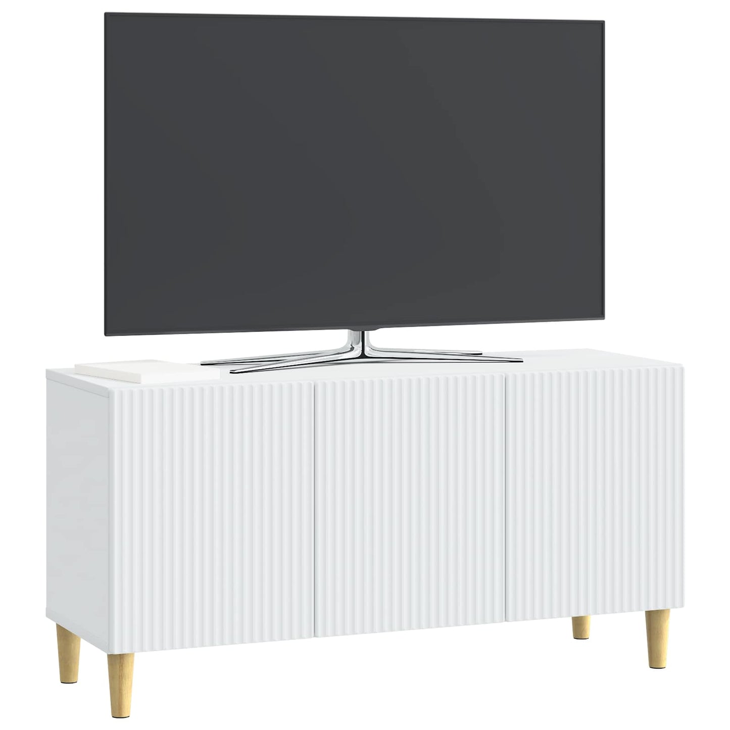 TV-skab Hvid 99 x 34,5 x 50 cm Konstrueret træ