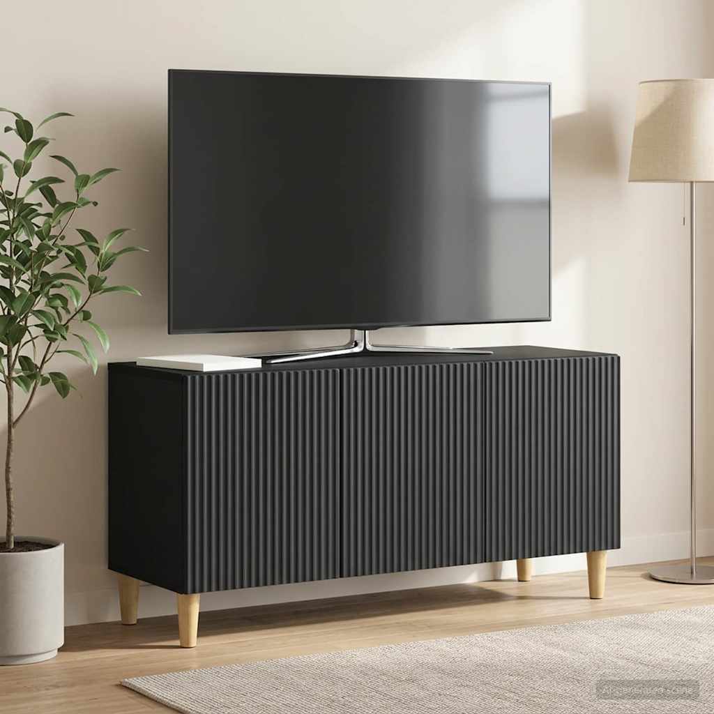 TV-skab 99 x 34,5 x 50 cm Sort Konstrueret træ