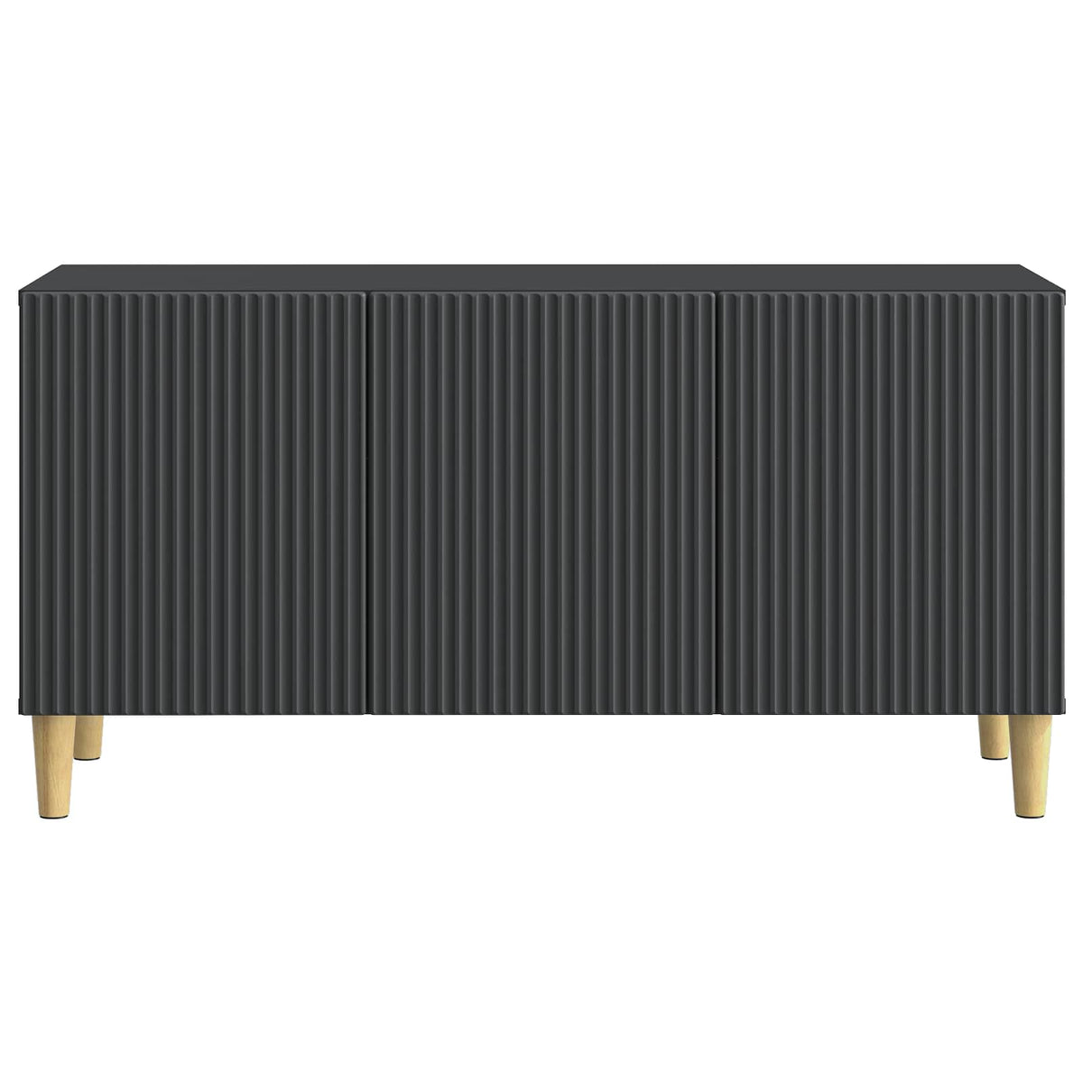 TV-skab 99 x 34,5 x 50 cm Sort Konstrueret træ
