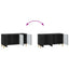 TV-skab 99 x 34,5 x 50 cm Sort Konstrueret træ