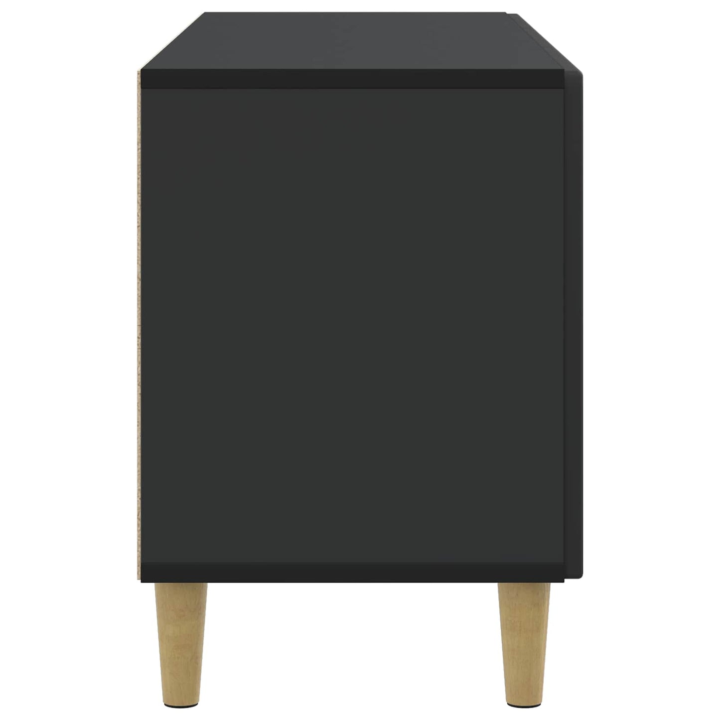TV-skab 99 x 34,5 x 50 cm Sort Konstrueret træ