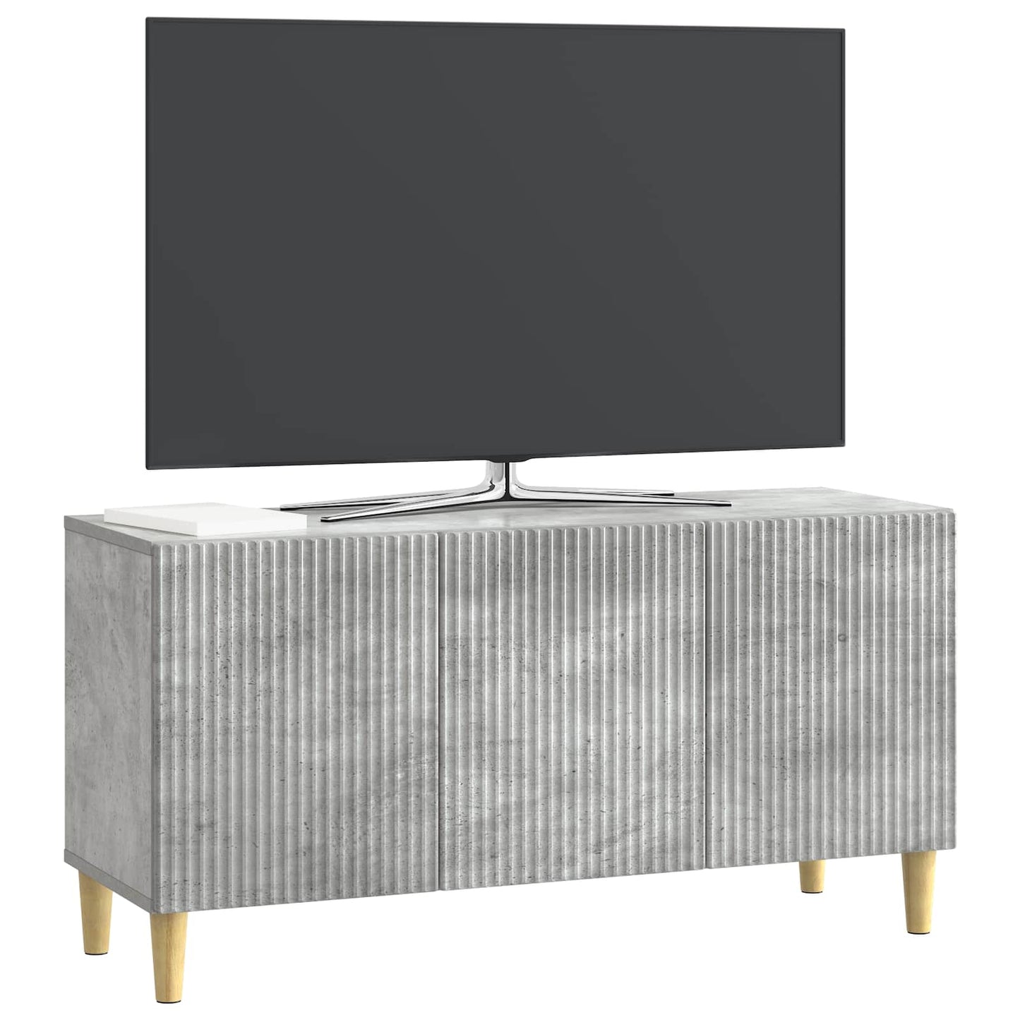 TV-skab 99 x 34,5 x 50 cm Betongrå Konstrueret træ