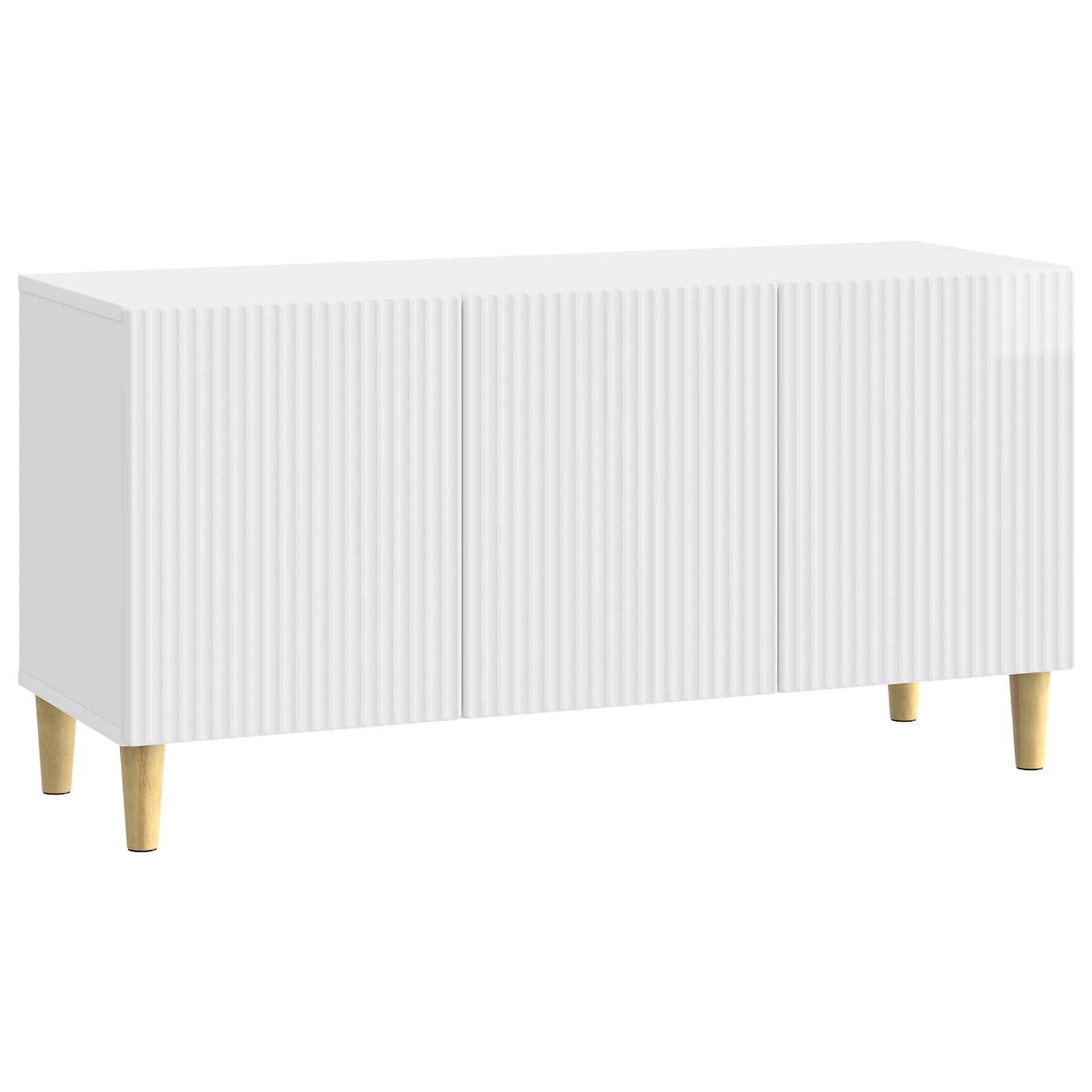 TV-skab 99 x 34,5 x 50 cm Hvid højglans Konstrueret træ
