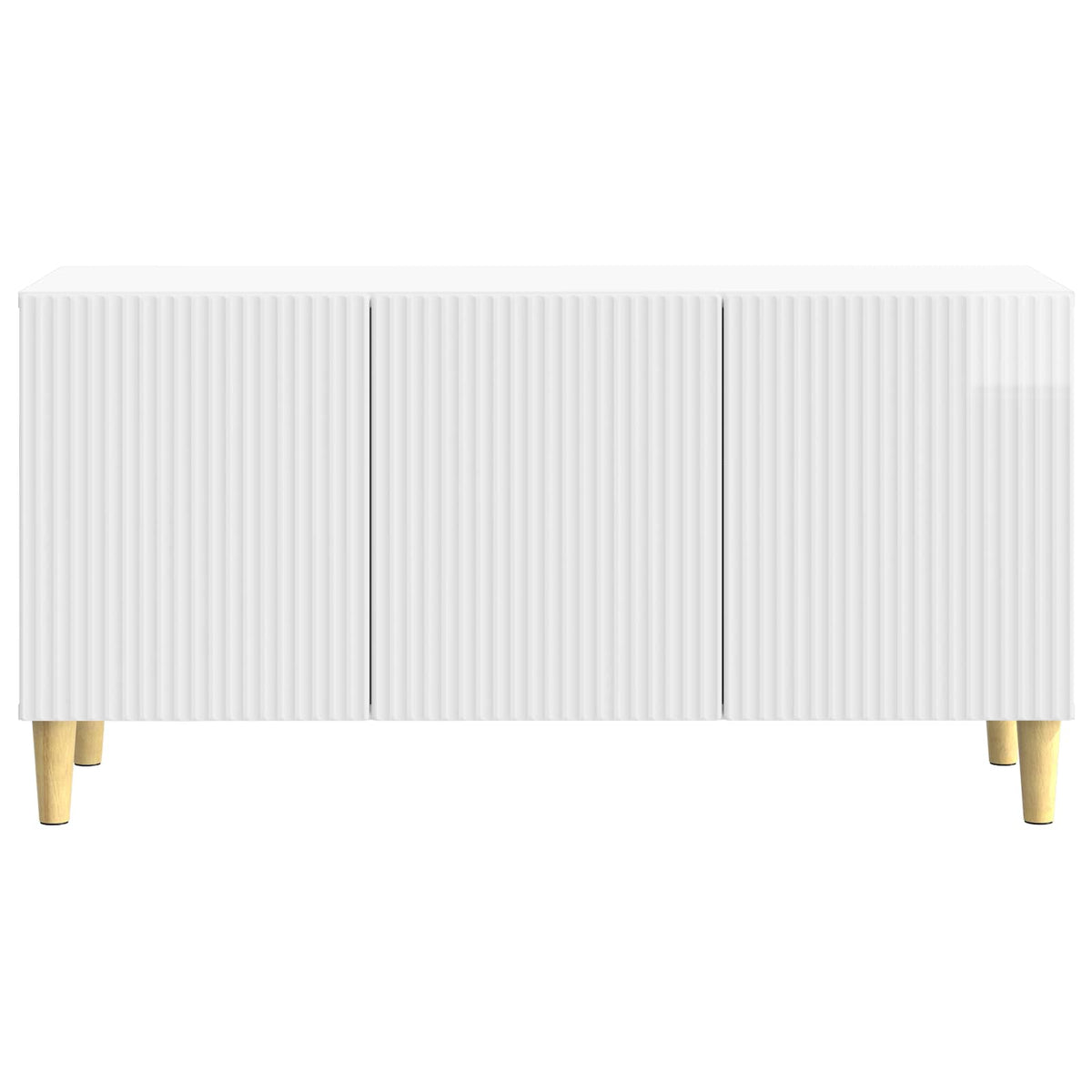 TV-skab 99 x 34,5 x 50 cm Hvid højglans Konstrueret træ