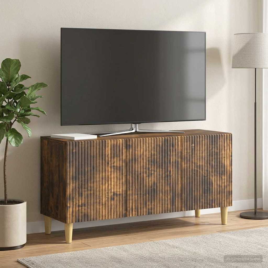 TV-skab 99 x 34,5 x 50 cm Røget eg Konstrueret træ