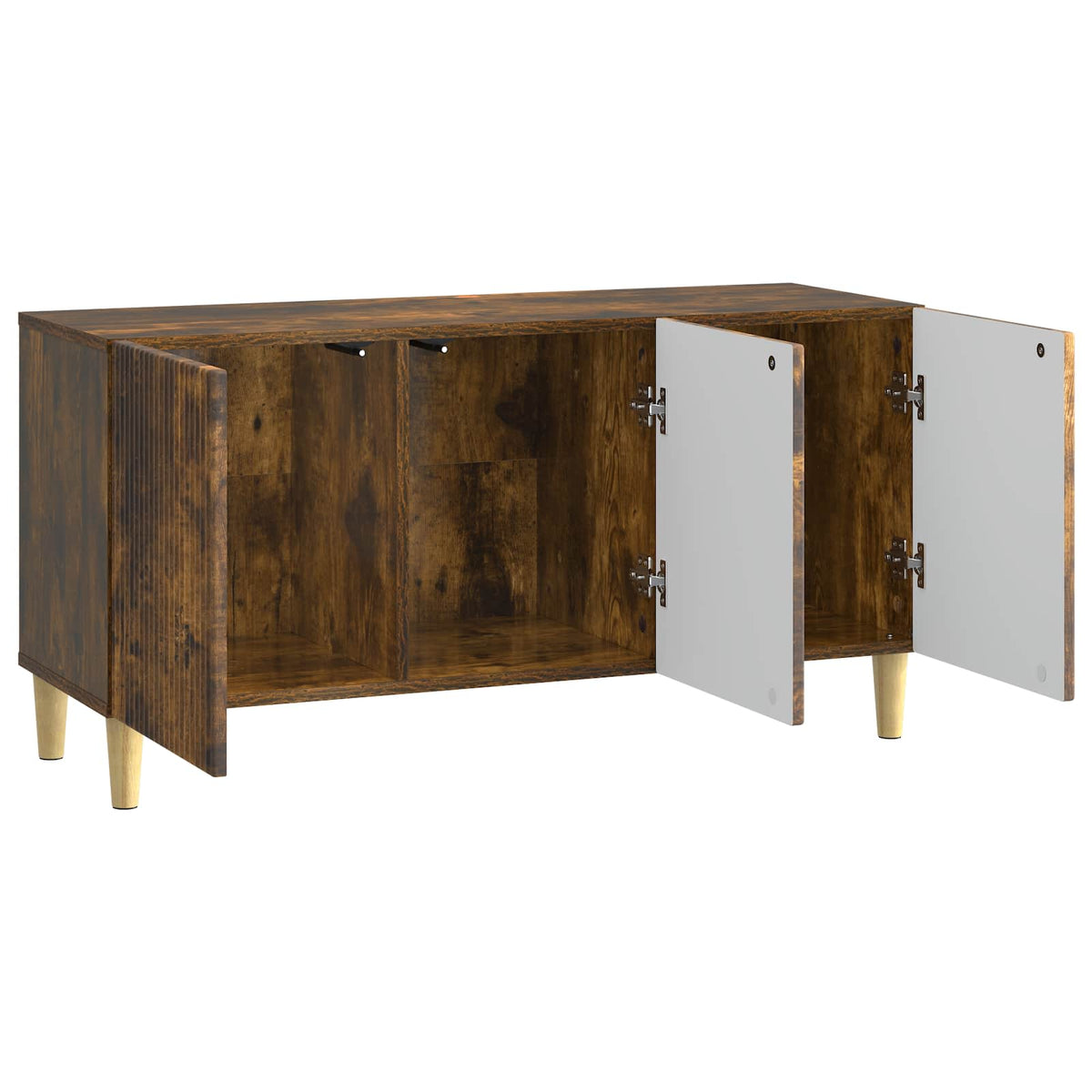 TV-skab 99 x 34,5 x 50 cm Røget eg Konstrueret træ