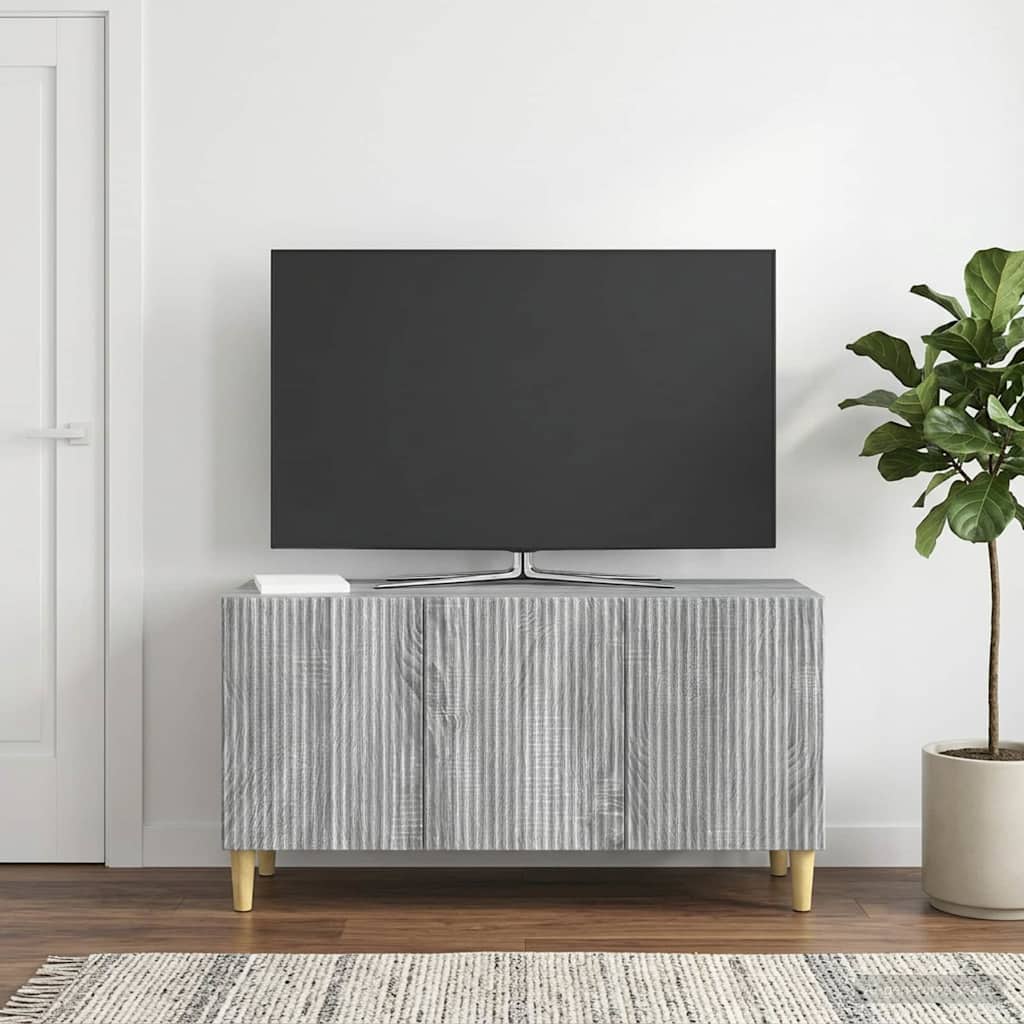 TV-skab 99 x 34,5 x 50 cm Grå sonoma-eg Konstrueret træ