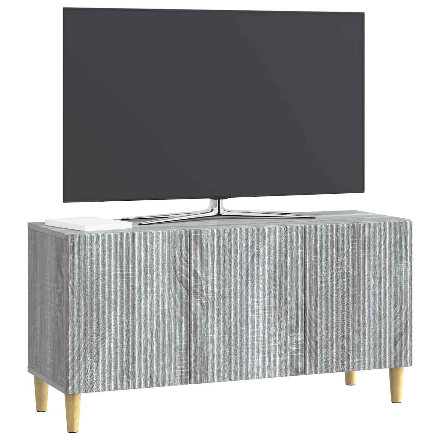 TV-skab 99 x 34,5 x 50 cm Grå sonoma-eg Konstrueret træ