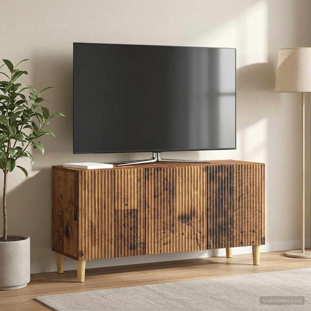 TV-skab 99 x 34,5 x 50 cm Gammelt træ Konstrueret træ