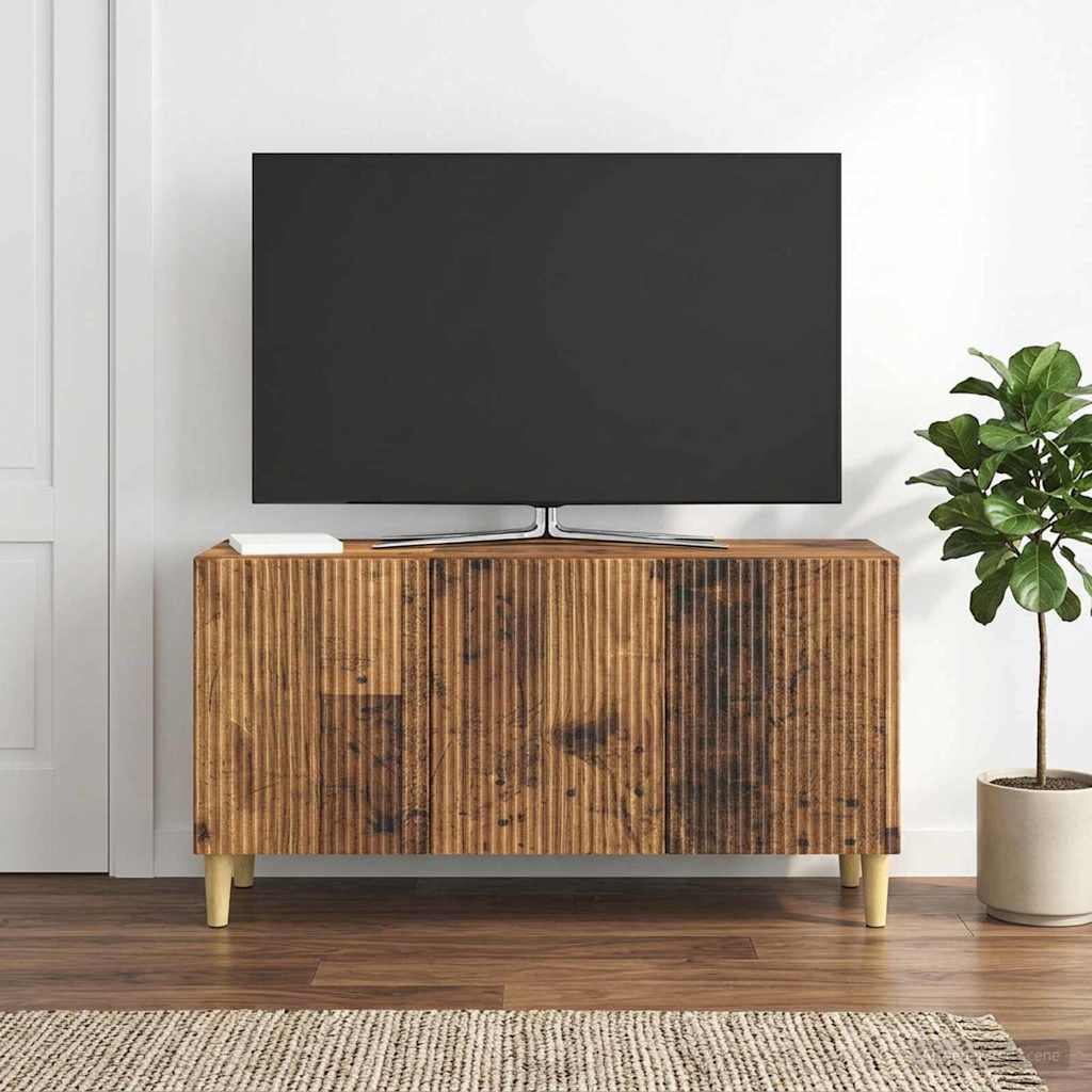 TV-skab 99 x 34,5 x 50 cm Gammelt træ Konstrueret træ