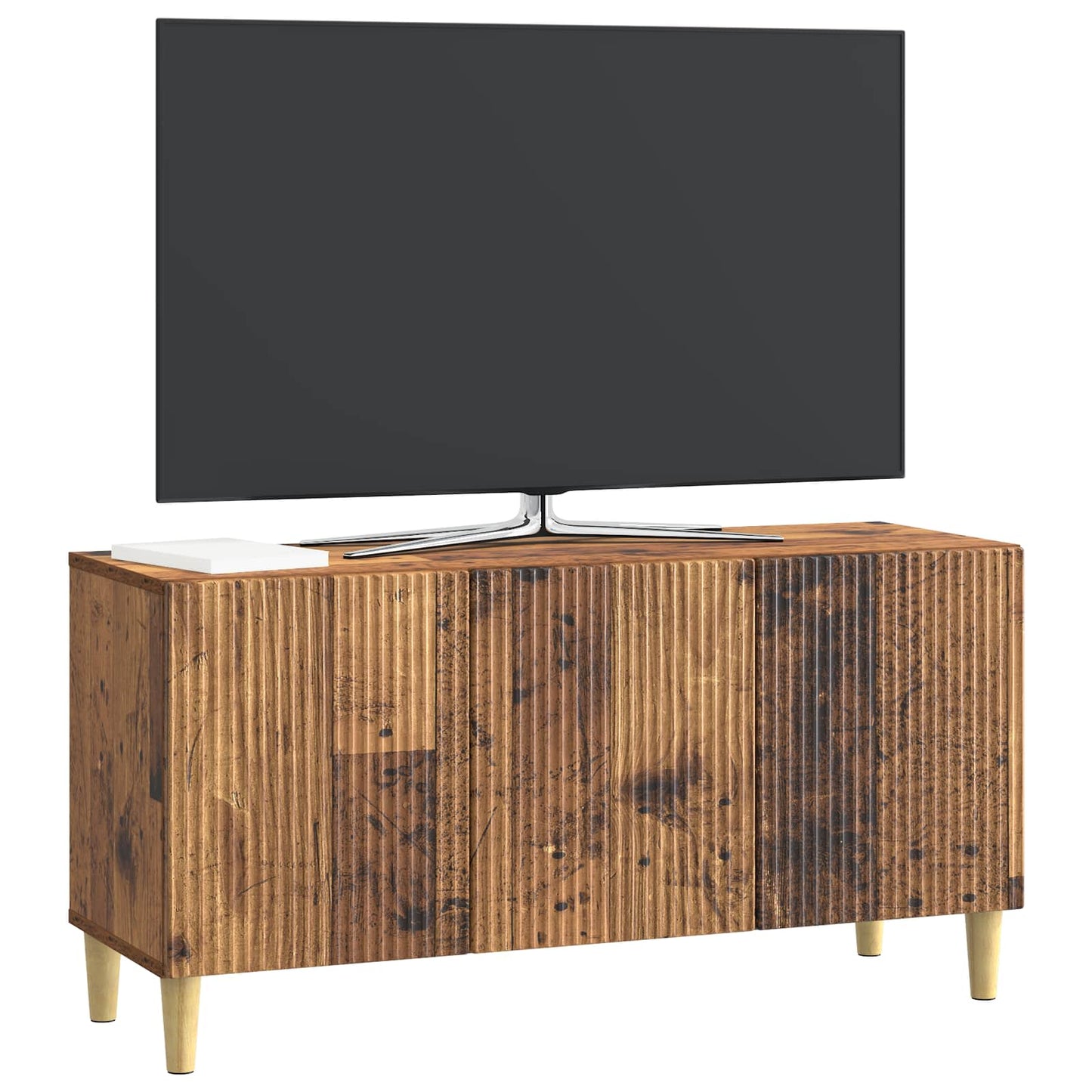 TV-skab 99 x 34,5 x 50 cm Gammelt træ Konstrueret træ