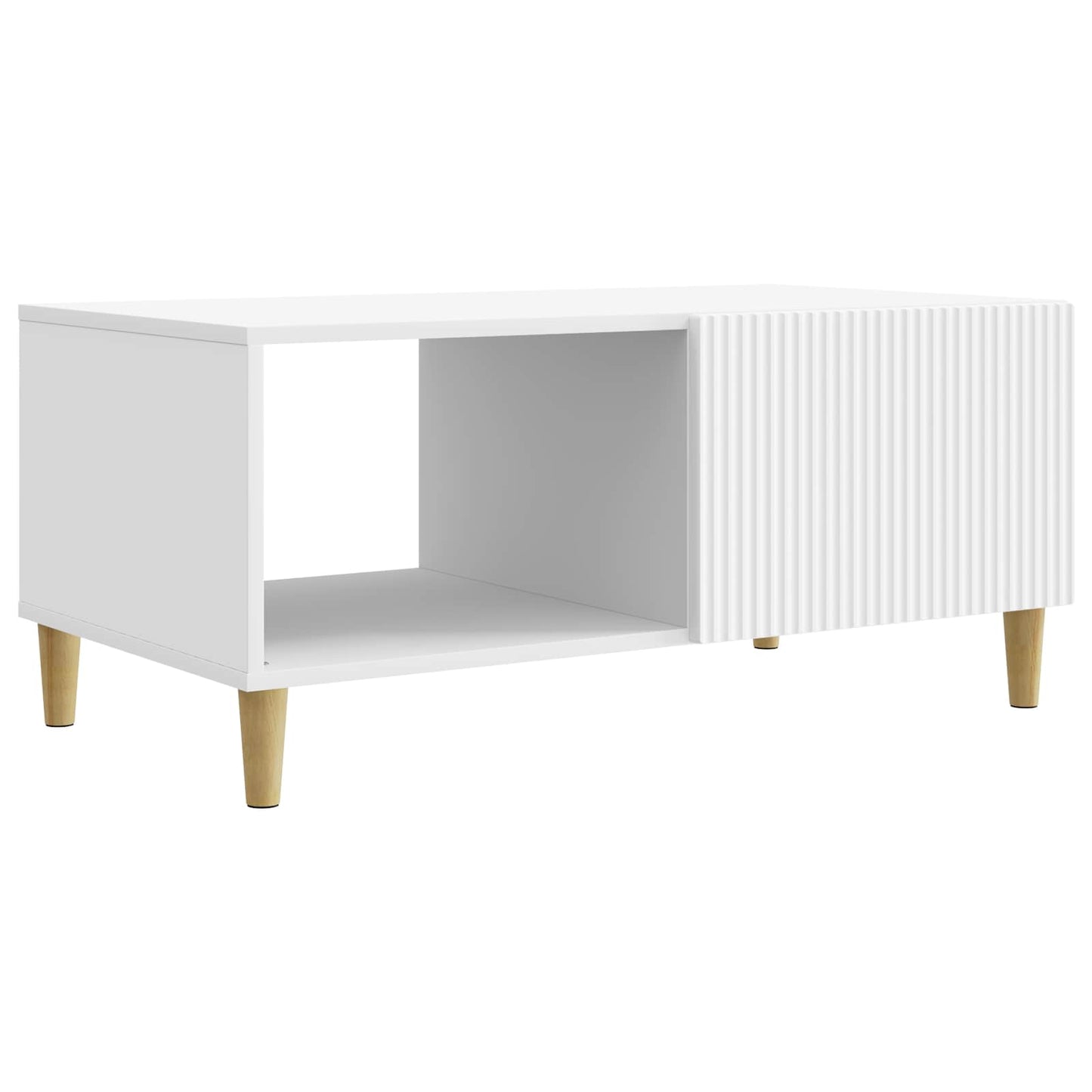 Sofabord Hvid 90 x 50 x 40 cm Konstrueret træ