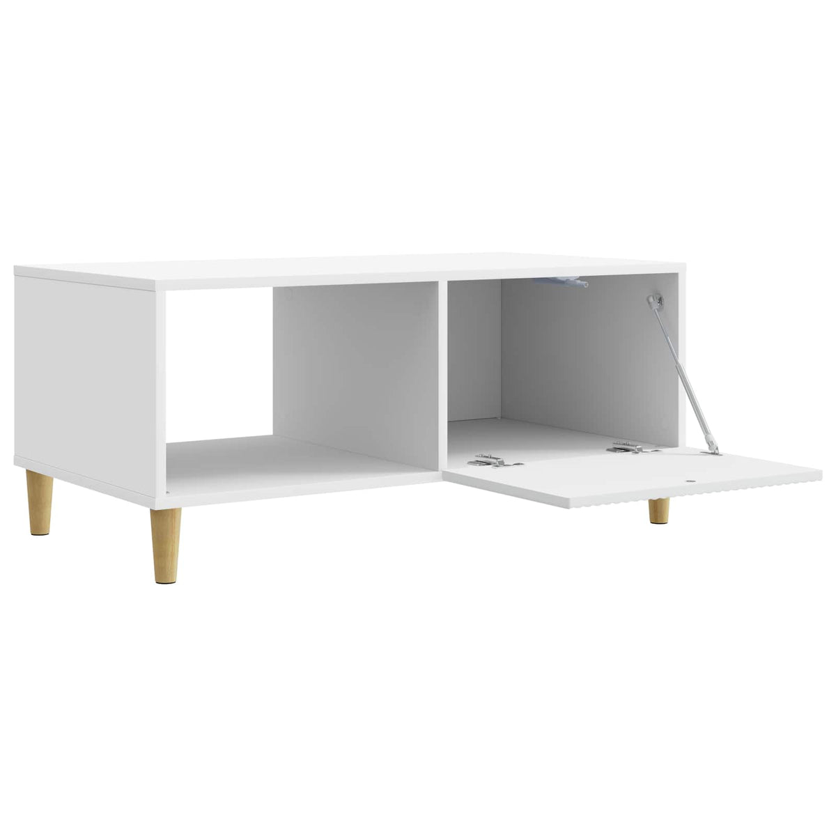 Sofabord Hvid 90 x 50 x 40 cm Konstrueret træ