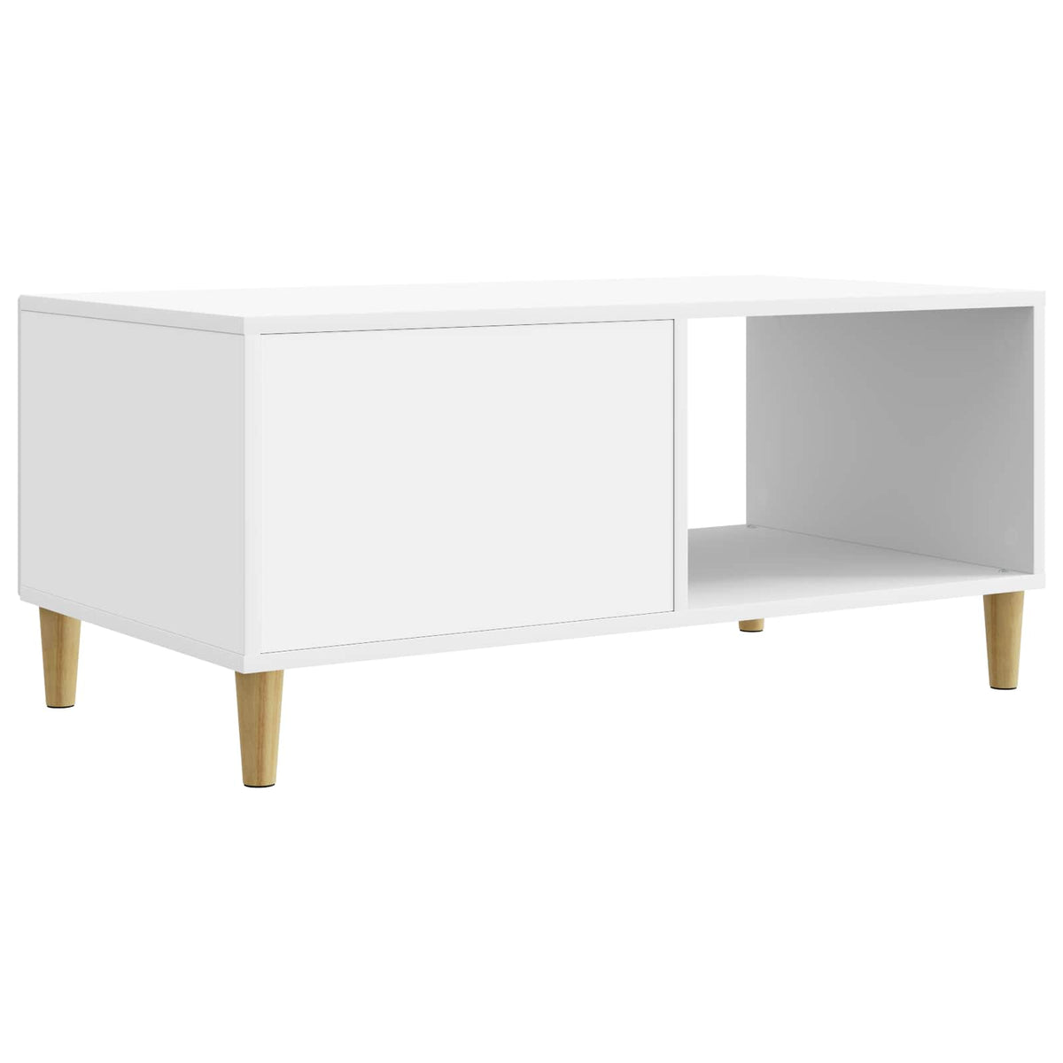 Sofabord Hvid 90 x 50 x 40 cm Konstrueret træ