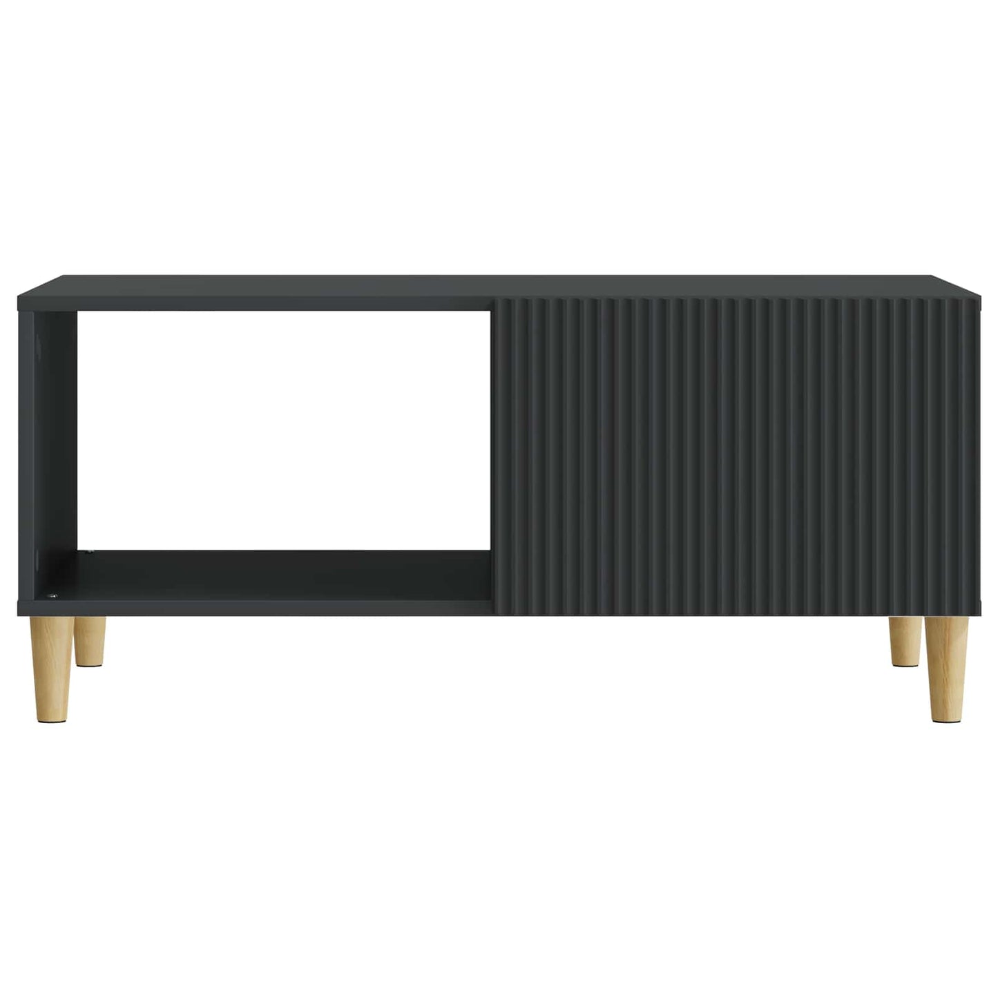 Sofabord Sort 90 x 50 x 40 cm Konstrueret træ