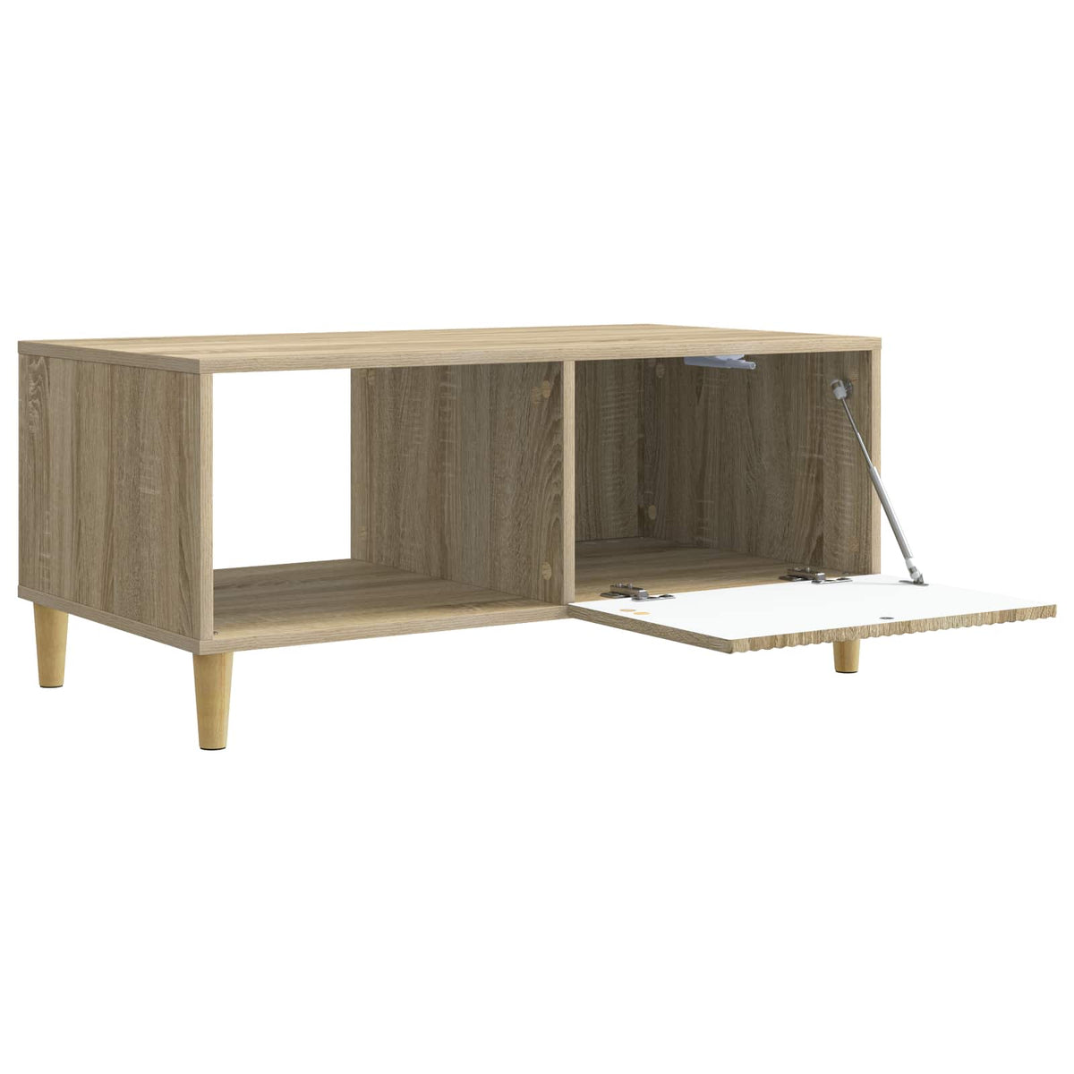 Sofabord Sonoma-eg 90 x 50 x 40 cm Konstrueret træ