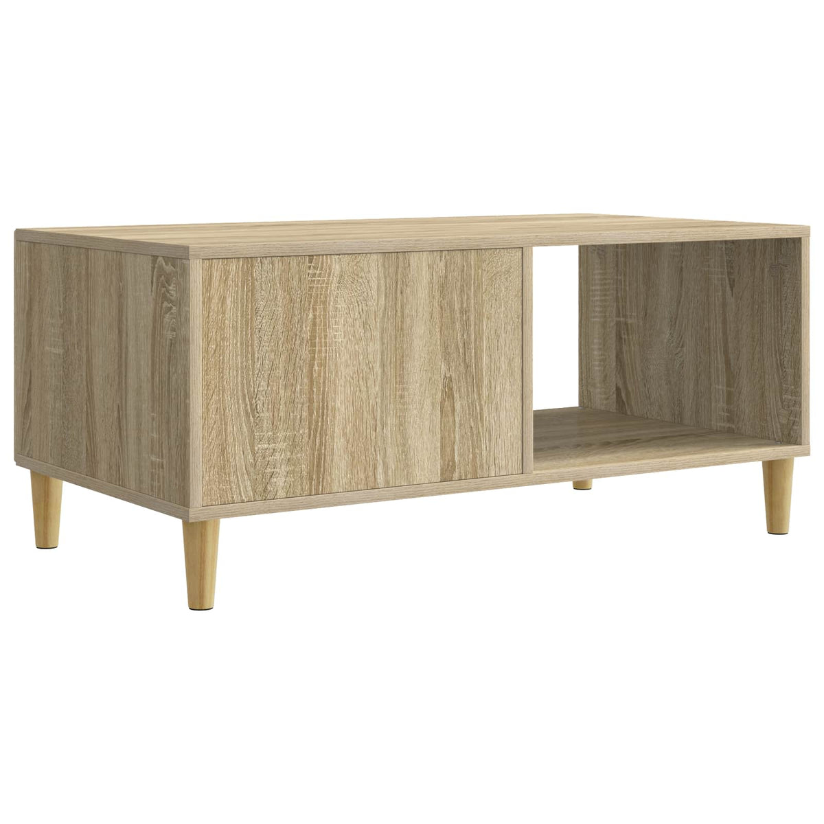 Sofabord Sonoma-eg 90 x 50 x 40 cm Konstrueret træ