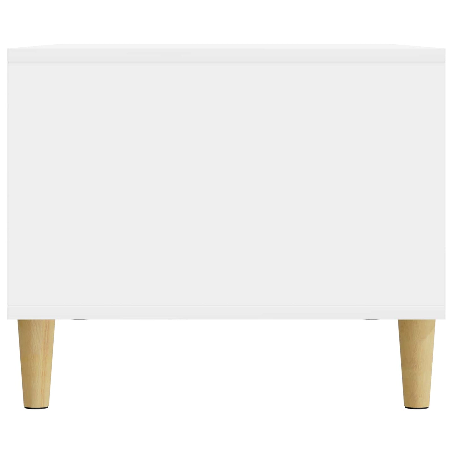 Sofabord Hvid højglans 90 x 50 x 40 cm Konstrueret træ