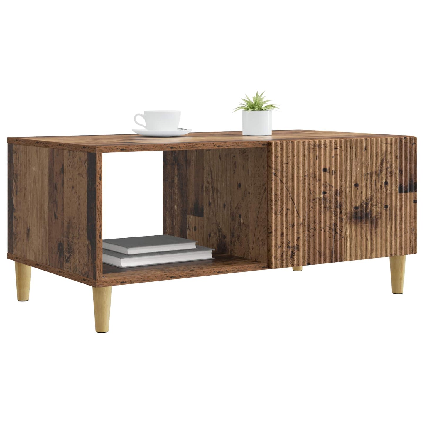 Sofabord Gammelt træ 90 x 50 x 40 cm Konstrueret træ