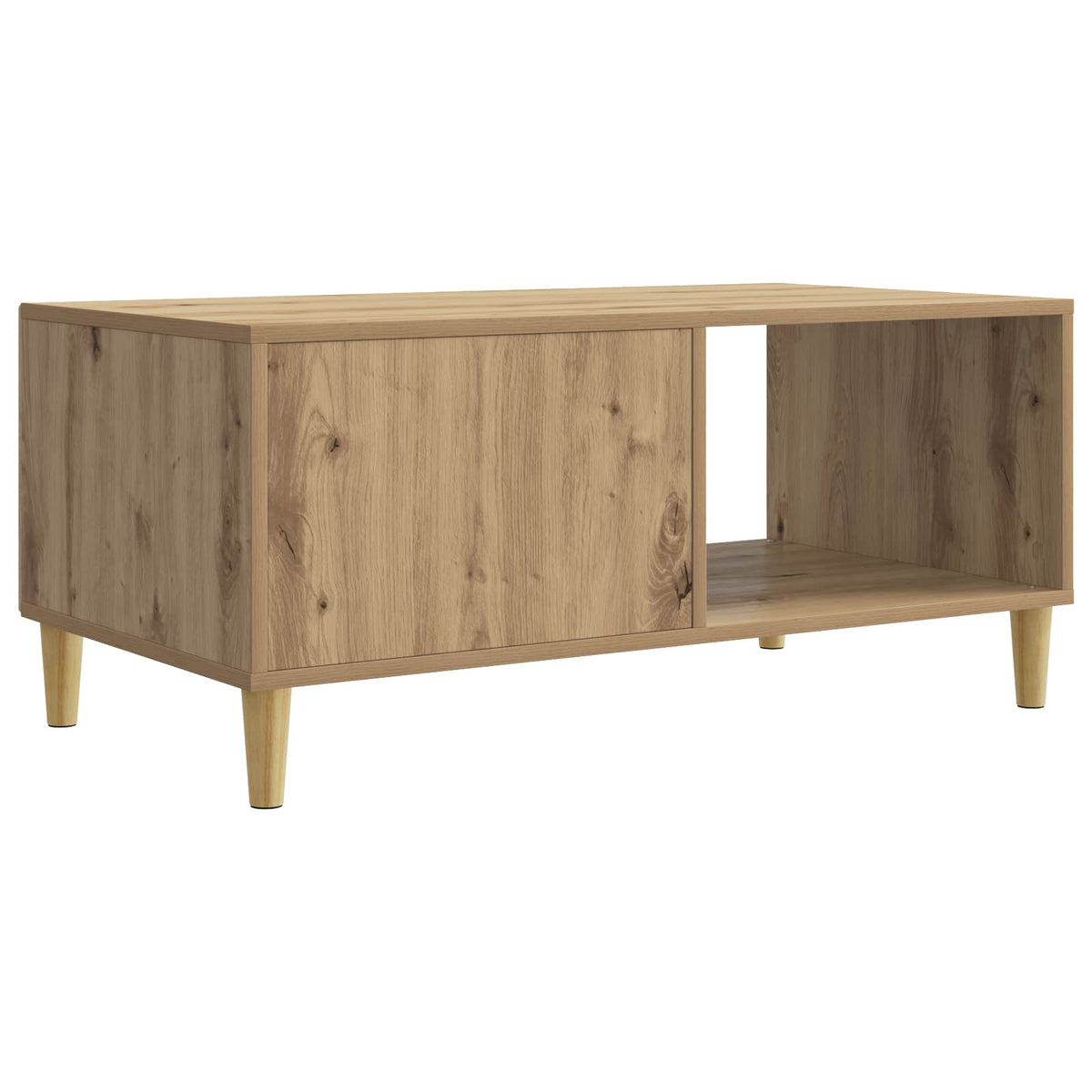 Sofabord Artisan-eg 90 x 50 x 40 cm Konstrueret træ