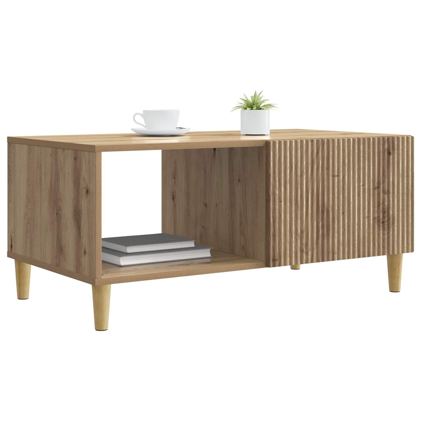 Sofabord Artisan-eg 90 x 50 x 40 cm Konstrueret træ