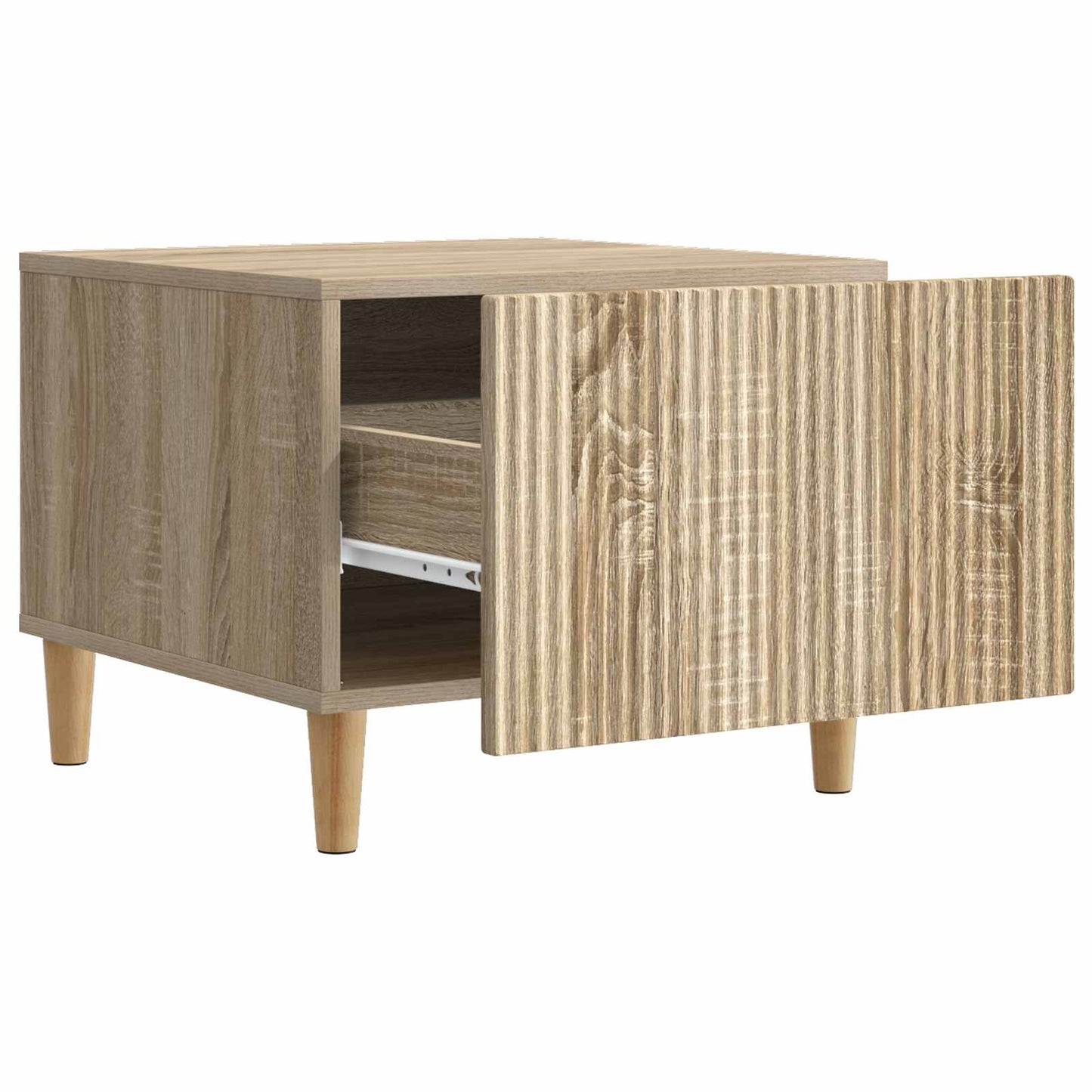 Sofabord med skuffe Sonoma-eg 49 x 50 x 40 cm Konstrueret træ