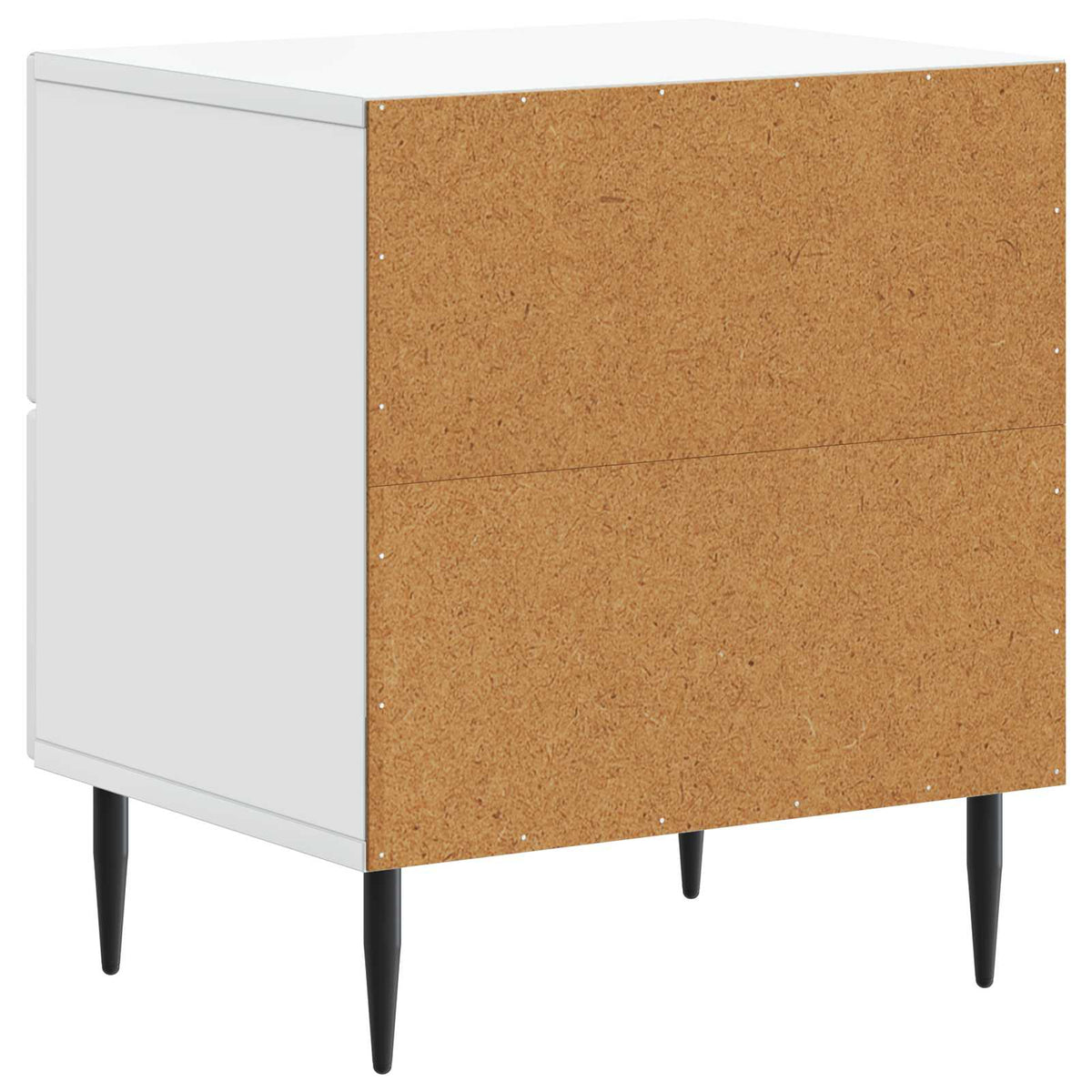 Natskab med skuffe Hvid 43 x 34,5 x 47,5 cm Konstrueret træ