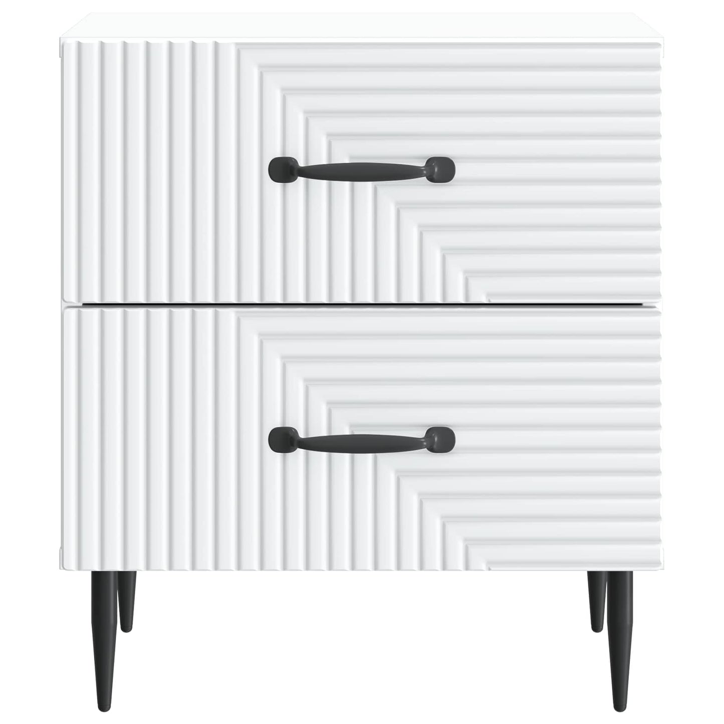 Natskab med skuffe Hvid 43 x 34,5 x 47,5 cm Konstrueret træ