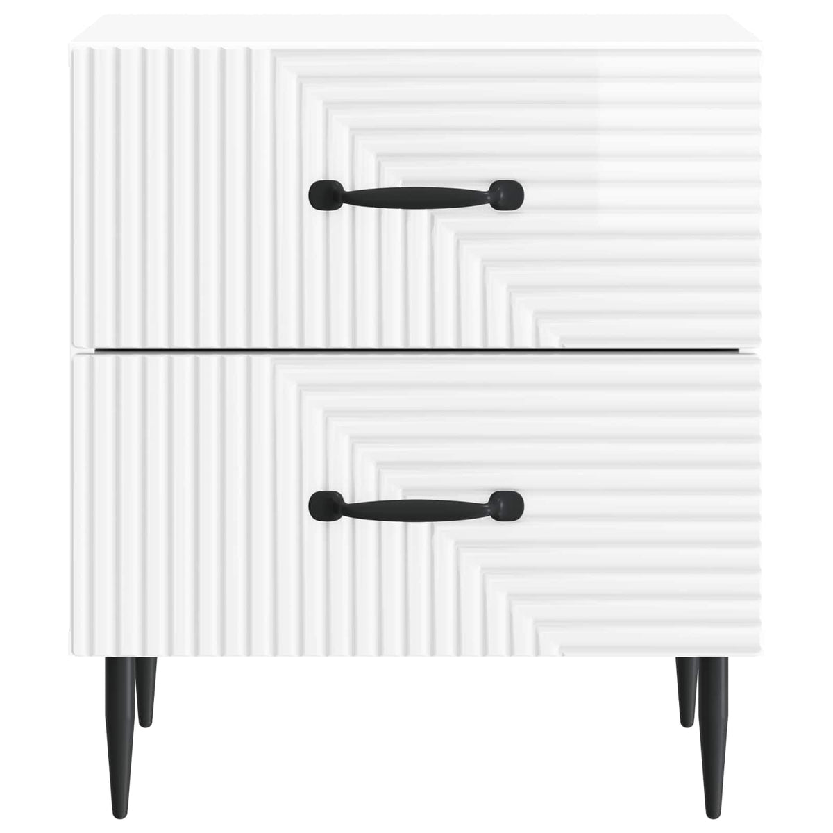 Natskab Hvid højglans 43 x 34,5 x 47,5 cm Konstrueret træ
