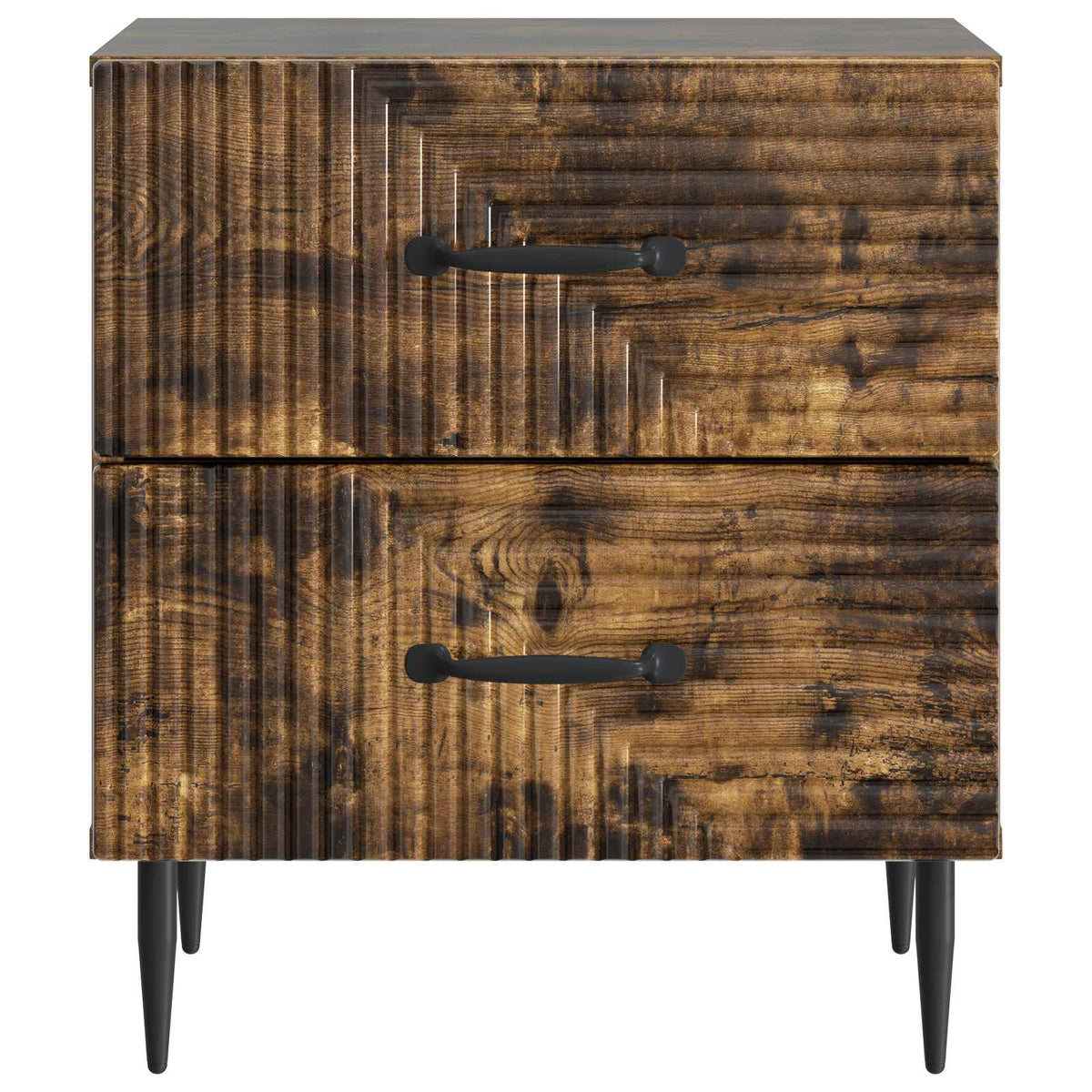 Natskab 2 stk. Røget eg 43 x 34,5 x 47,5 cm Konstrueret træ