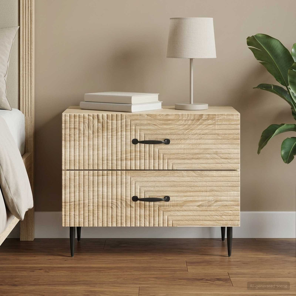 Natskab Sonoma-eg 62 x 34,5 x 47,5 cm Konstrueret træ