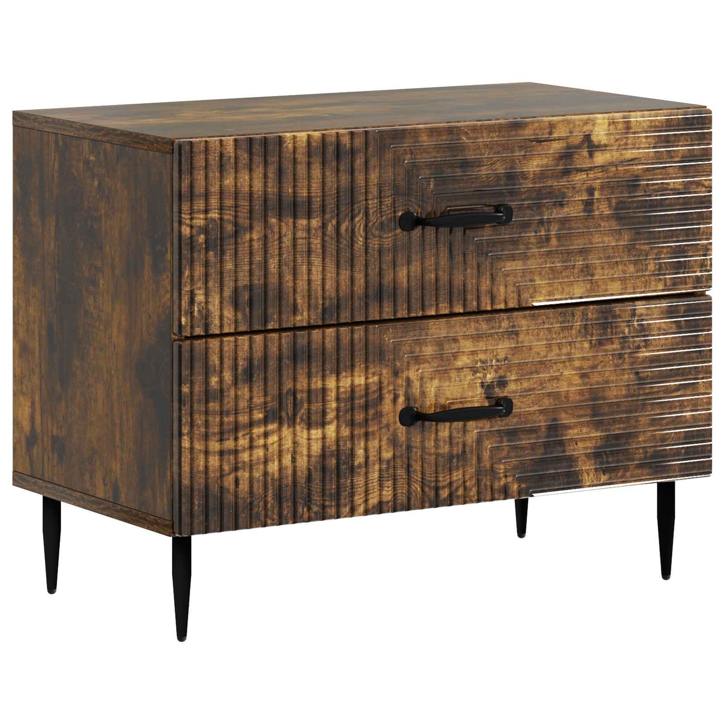 Natskab med skuffe Røget eg 62 x 34,5 x 47,5 cm Konstrueret træ