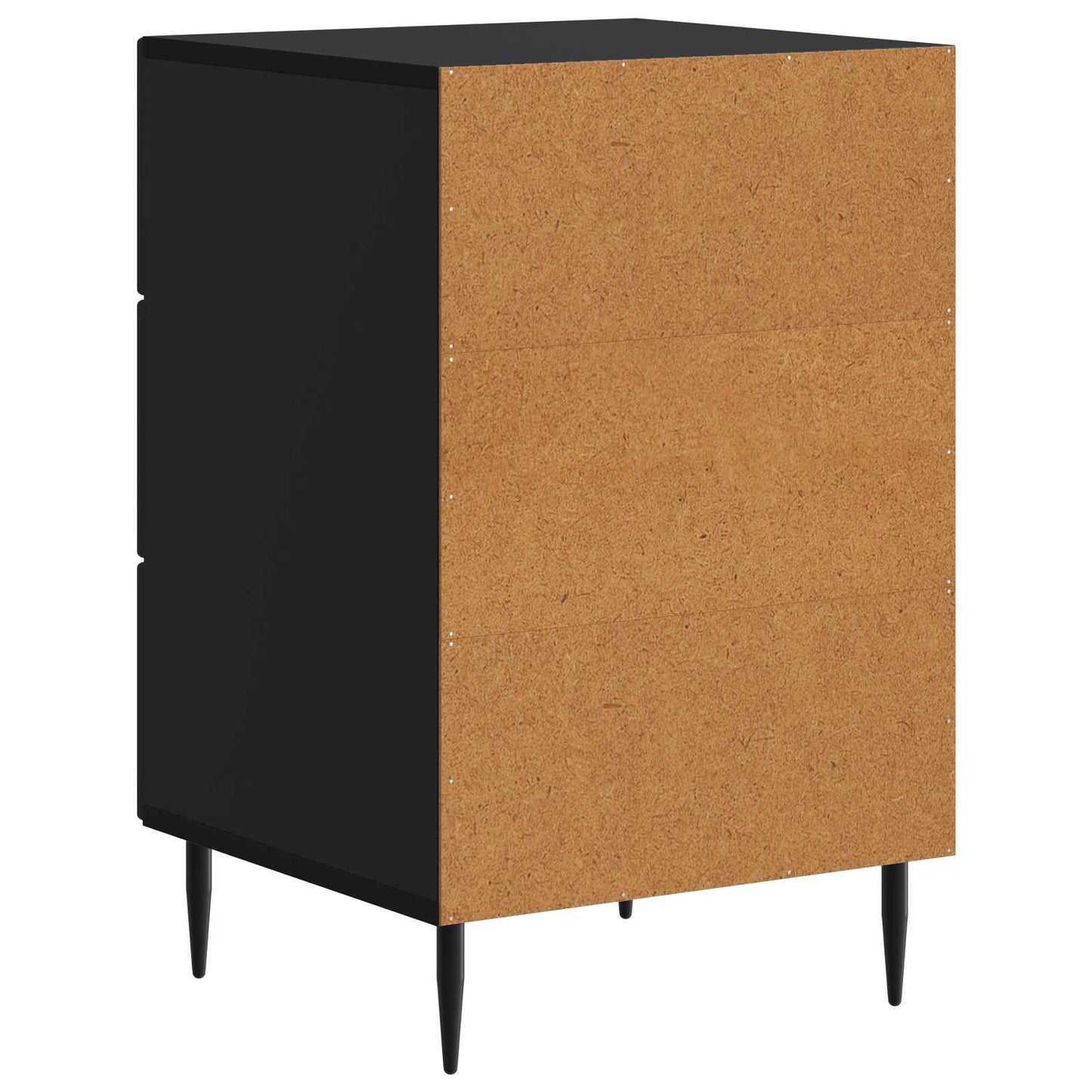 Natskab med skuffe Sort 43 x 41 x 66,5 cm Konstrueret træ