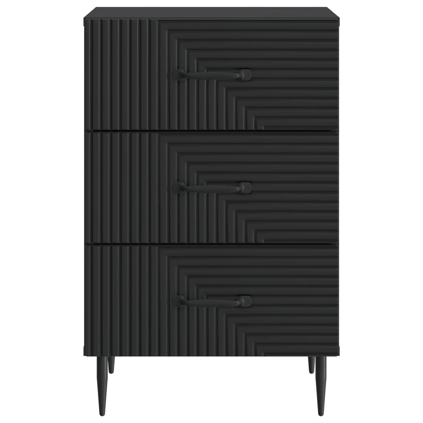 Natskab med skuffe Sort 43 x 41 x 66,5 cm Konstrueret træ