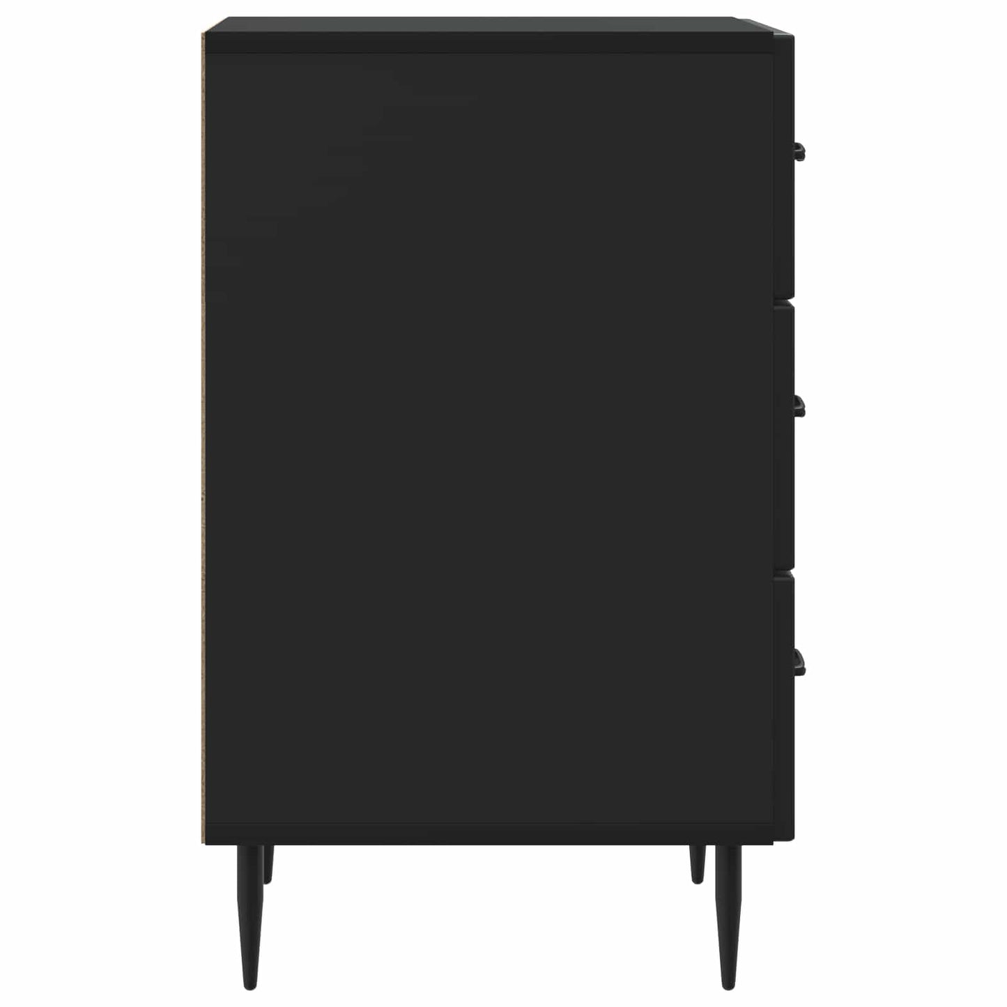 Natskab med skuffe Sort 43 x 41 x 66,5 cm Konstrueret træ
