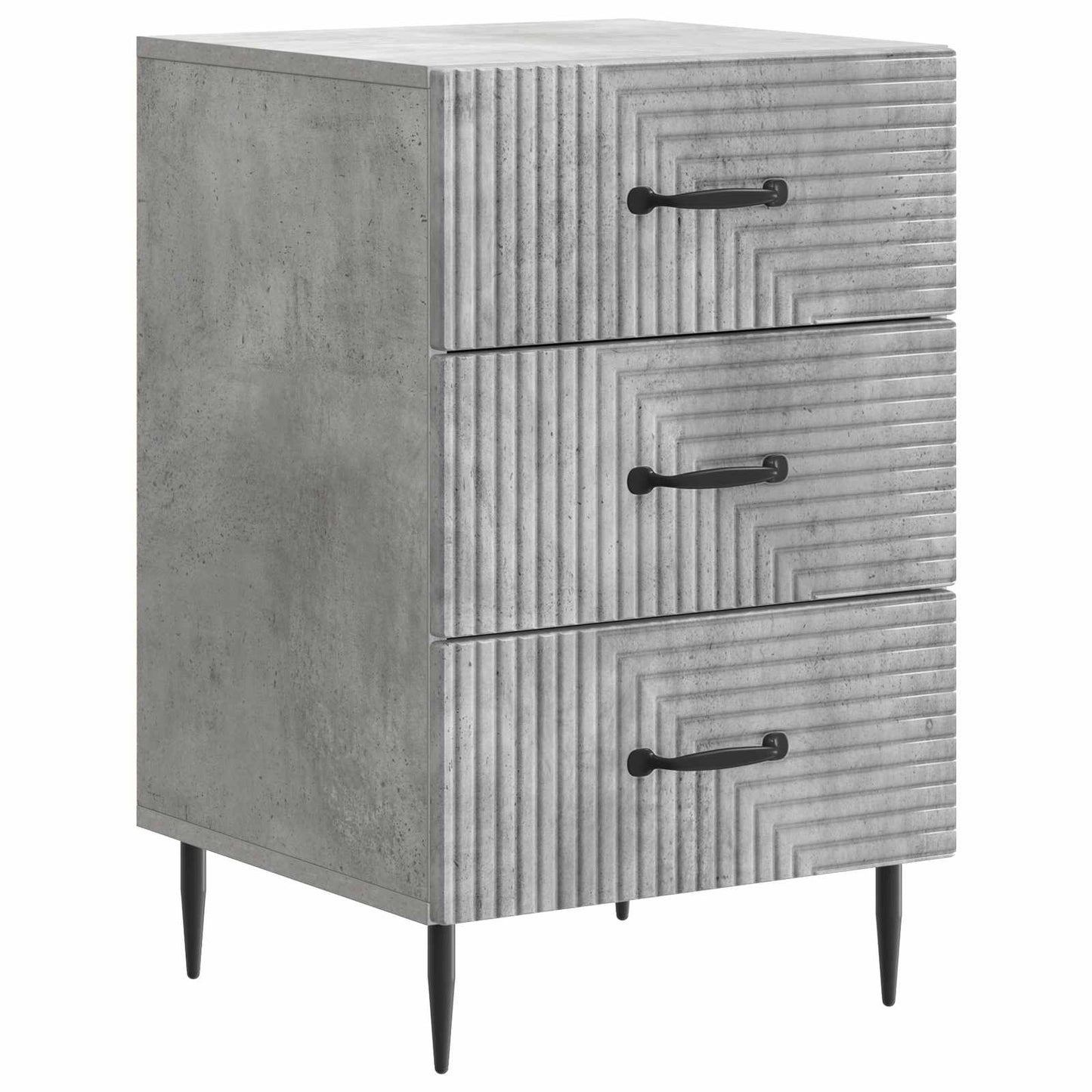 Natskab med skuffe Betongrå 43 x 41 x 66,5 cm Konstrueret træ
