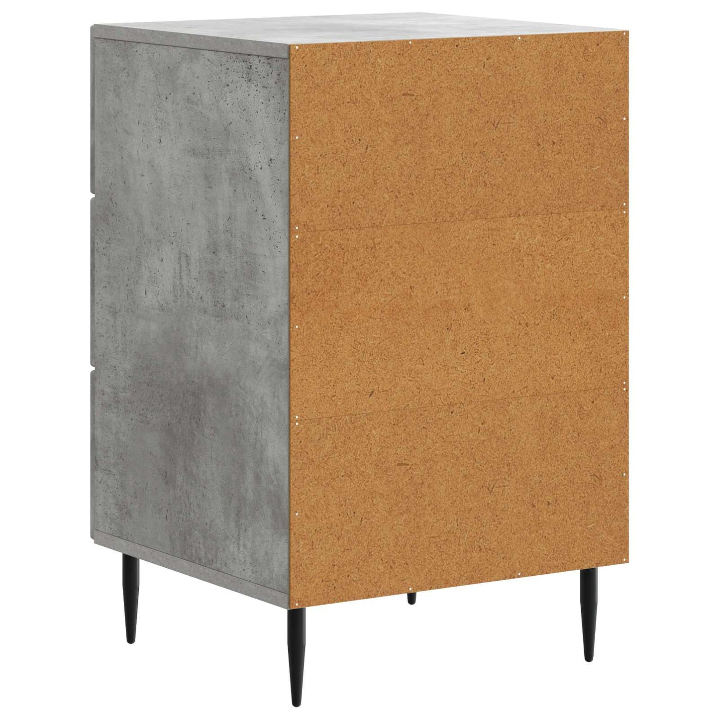 Natskab med skuffe Betongrå 43 x 41 x 66,5 cm Konstrueret træ