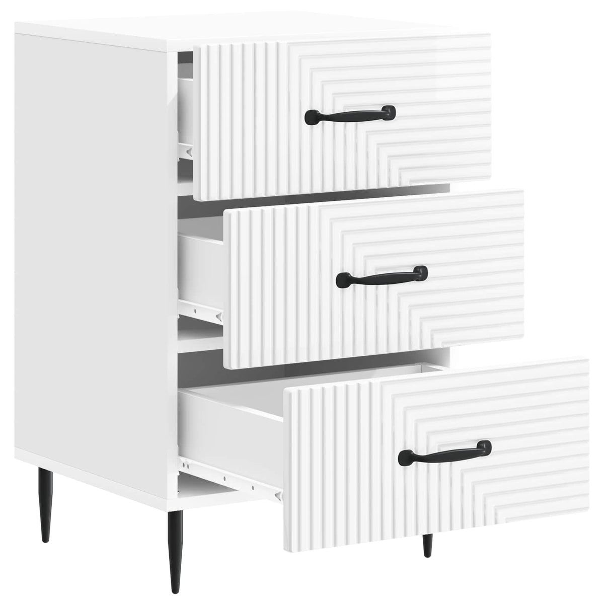 Natskab Hvid højglans 43 x 41 x 66,5 cm Konstrueret træ
