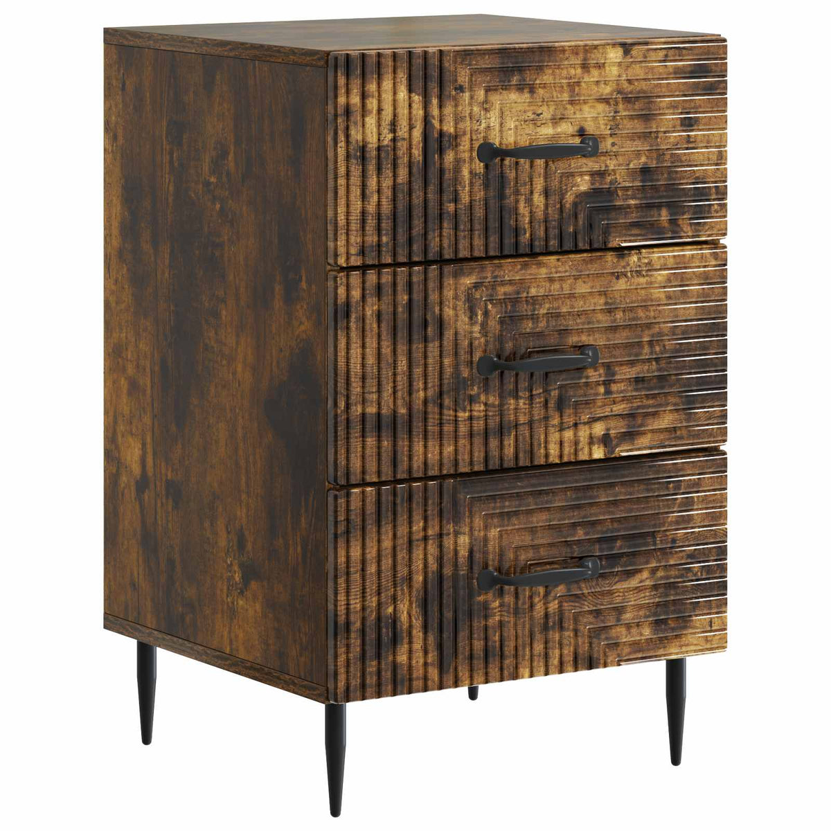 Natskab med skuffe Røget eg 43 x 41 x 66,5 cm Konstrueret træ