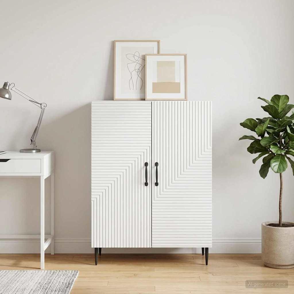 Sideboard Hvid 66 x 34,5 x 89,5 cm Konstrueret træ