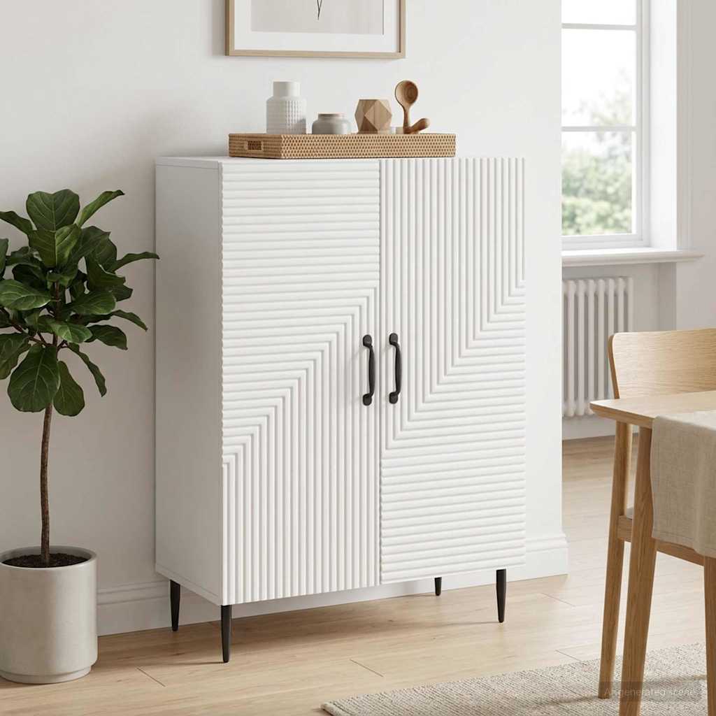 Sideboard Hvid 66 x 34,5 x 89,5 cm Konstrueret træ